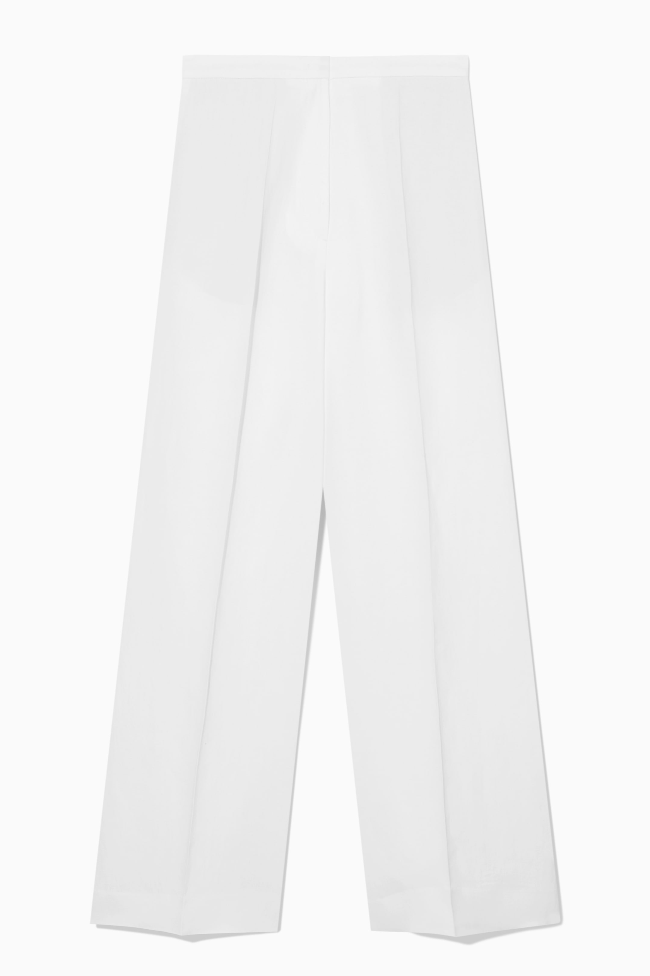 Grösseres Bild ansehen: HOSE AUS LEINEN-MIX MIT WEITEM BEIN - WEISS - DAMEN | H&M CH 1