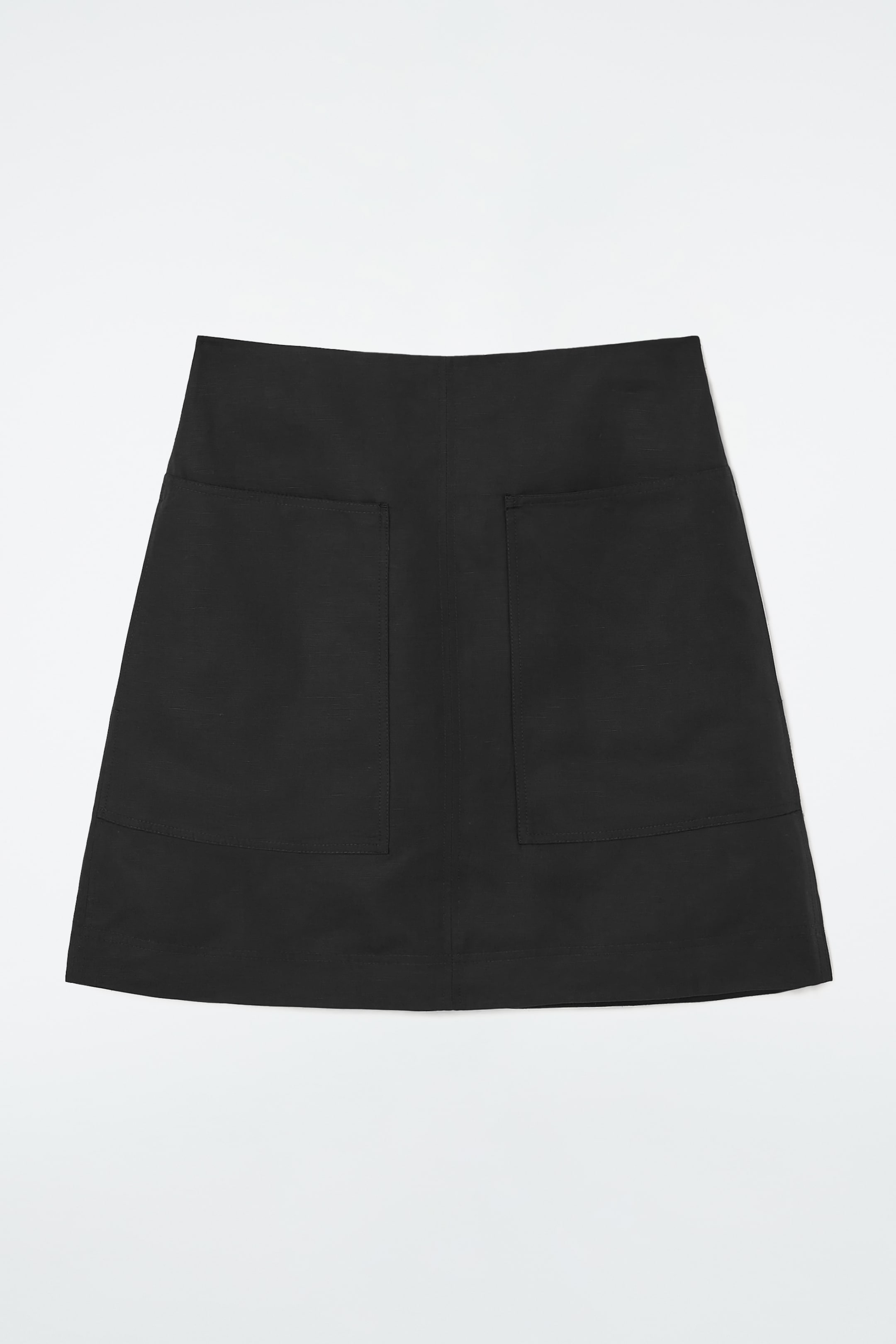 View larger image: A-LINE LINEN MINI SKIRT - BLACK - Ladies | H&M GB 1