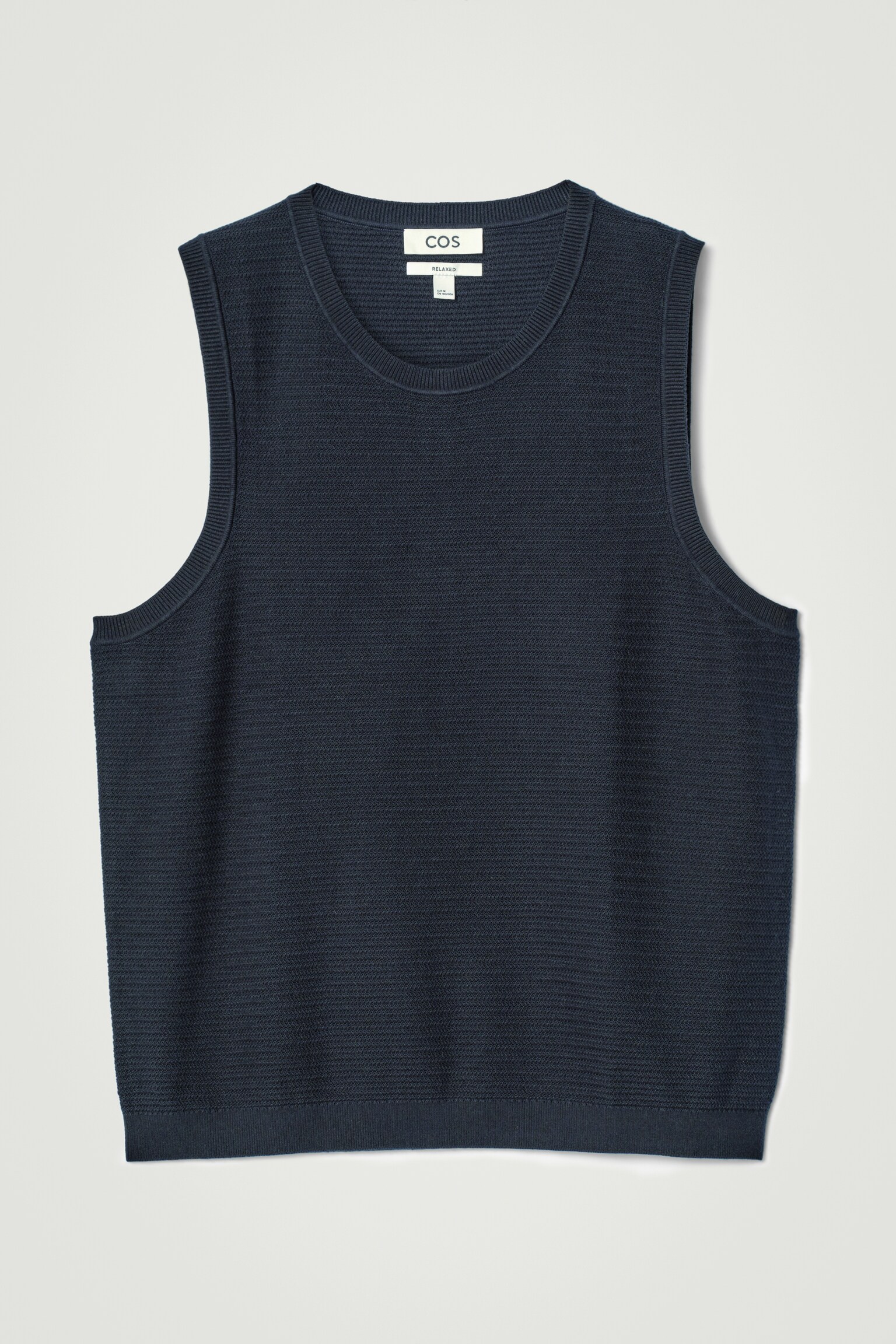 CAMISETA DE TIRANTES DE PUNTO CON TEXTURA - AZUL MARINO/BLANCO ROTO/AZUL/NEGRO - 2