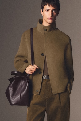TRULLO OVERSIZED FLAP BAG - LEATHER — ESPRESSO 5