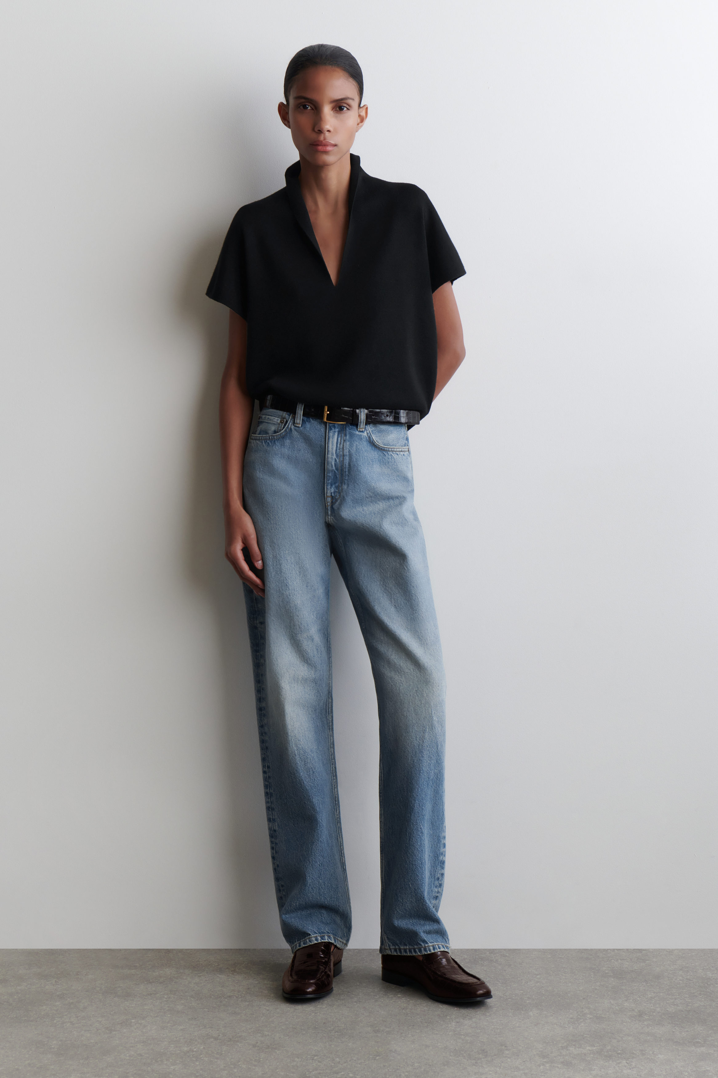 REPRISE STRAIGHT-LEG JEANS - FADED BLUE | COS US