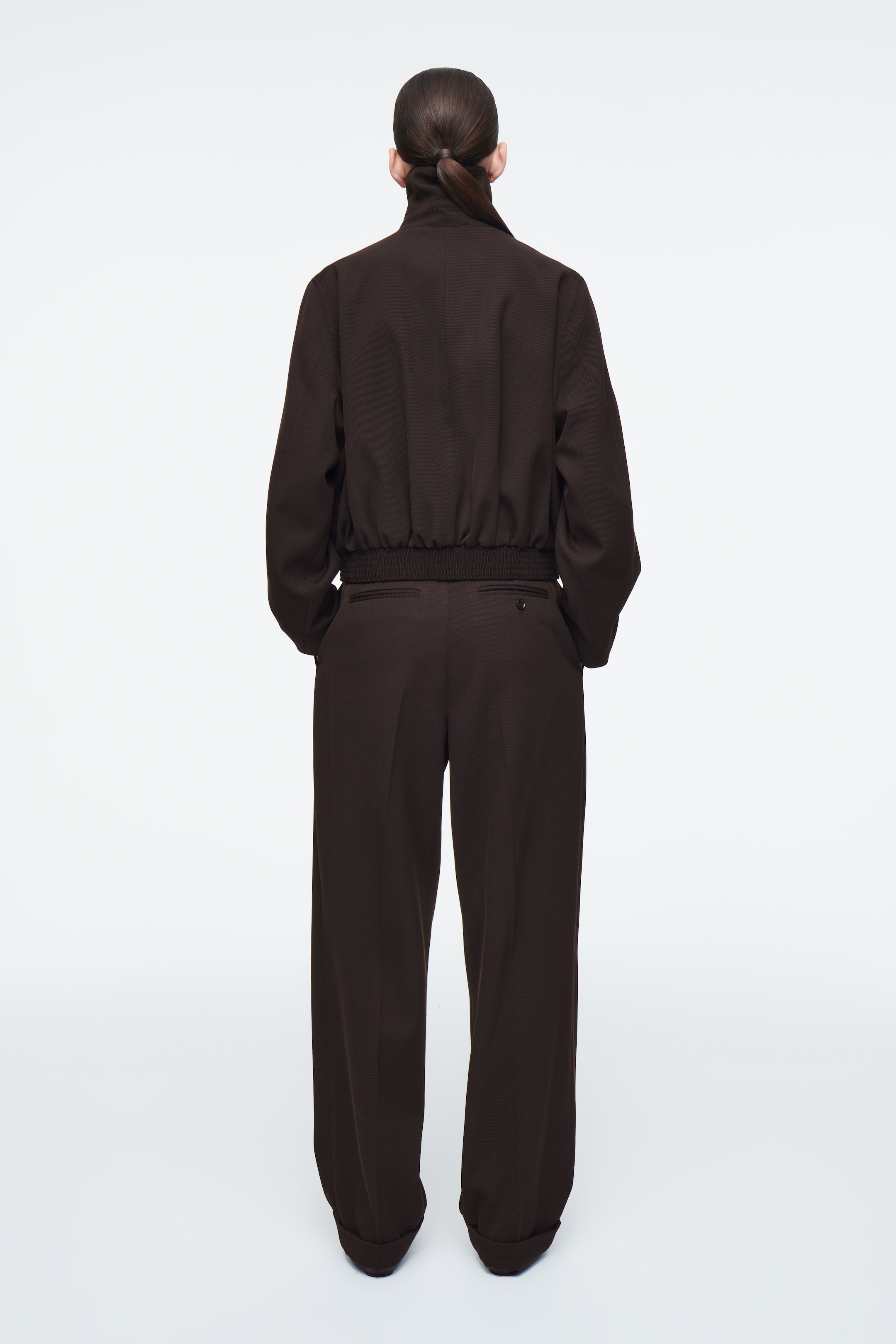 Grösseres Bild ansehen: OVERSIZED-JACKE AUS WOLL-MIX MIT STEHKRAGEN - DUNKELBRAUN - DAMEN | H&M CH 7