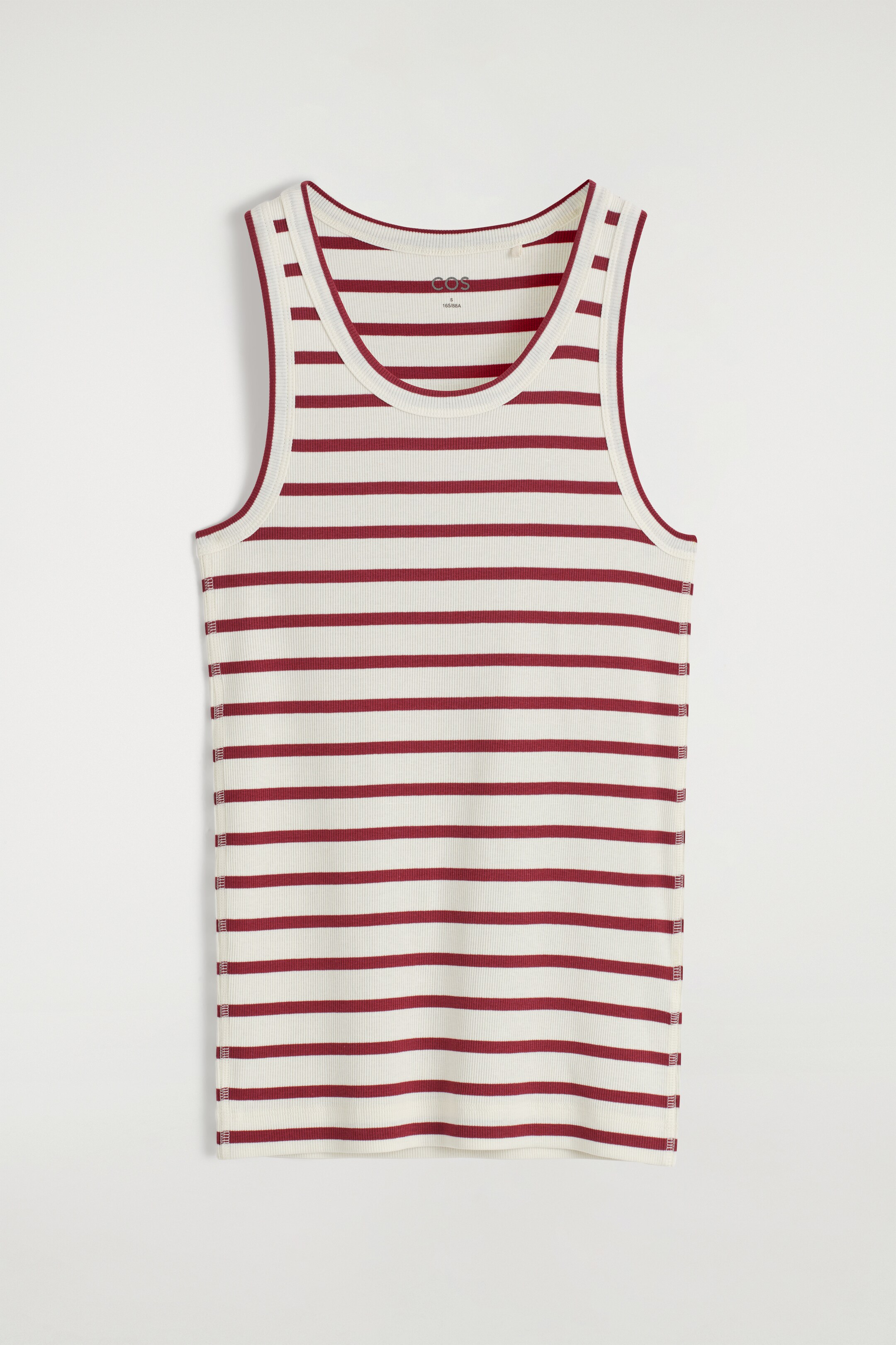 View larger image: RIBBED TANK TOP - RED / WHITE / STRIPED - Ladies | H&M GB 5