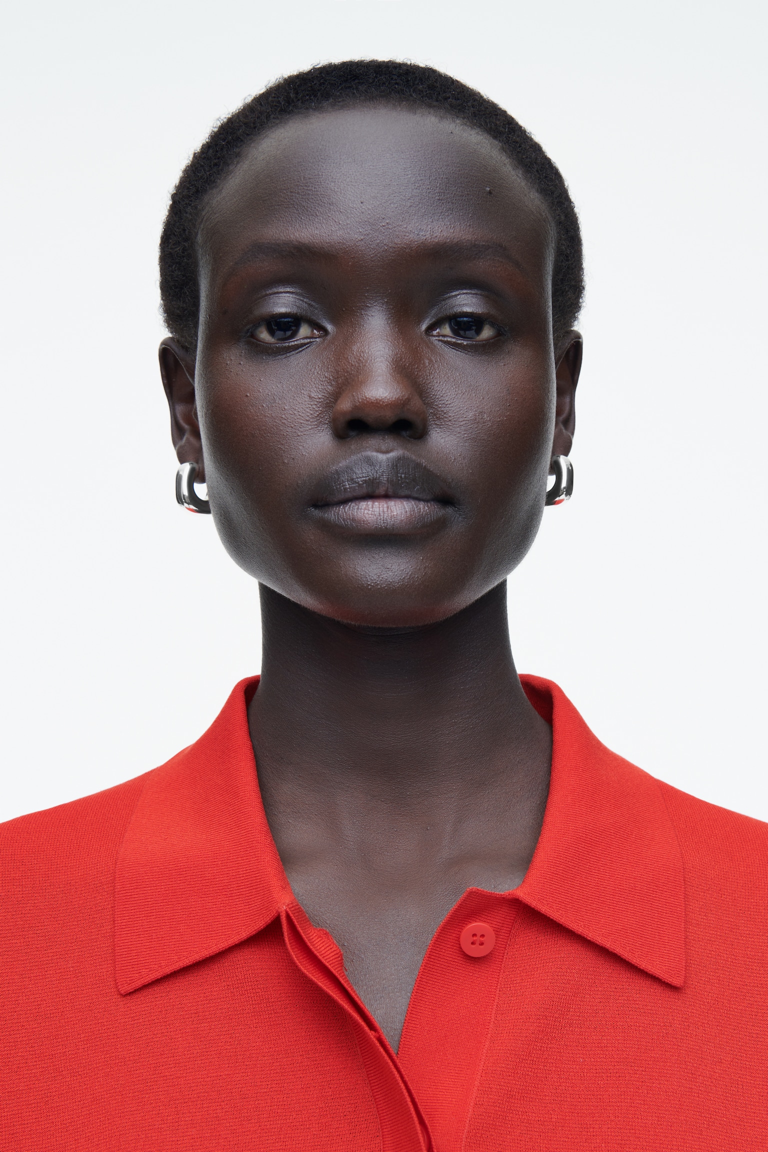 POLO EN MAILLE - ROUGE/MARINE FONCÉ - 4