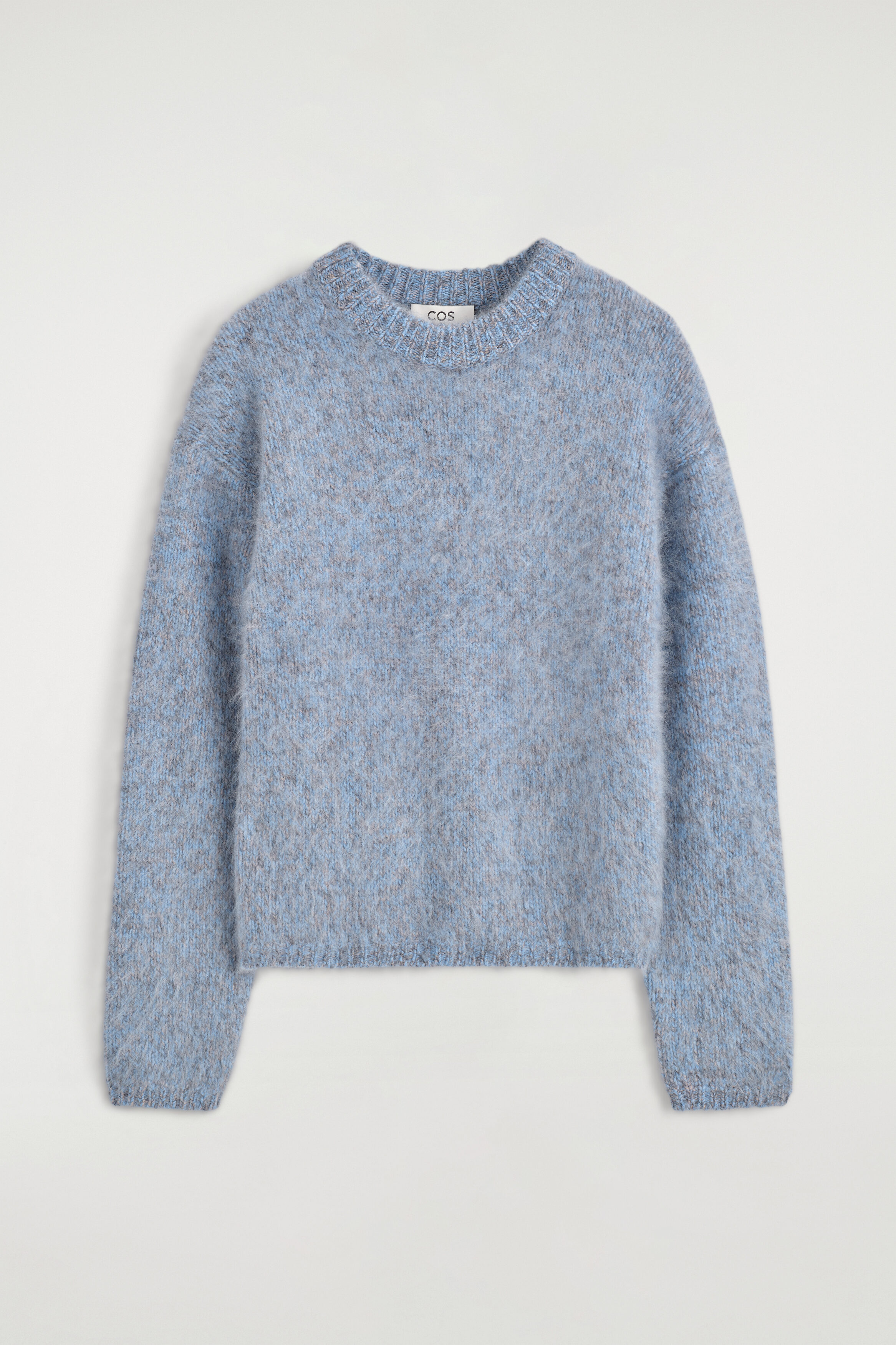 Two-tone Brushed-cashmere Sweater