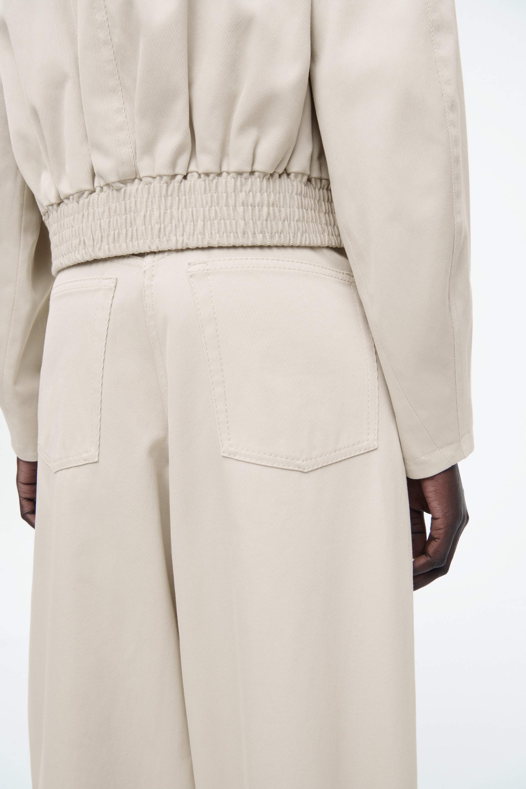 Se større billede: BOMULDSBUKSER MED VIDE BEN - LYS BEIGE - DAME | H&M DK 5