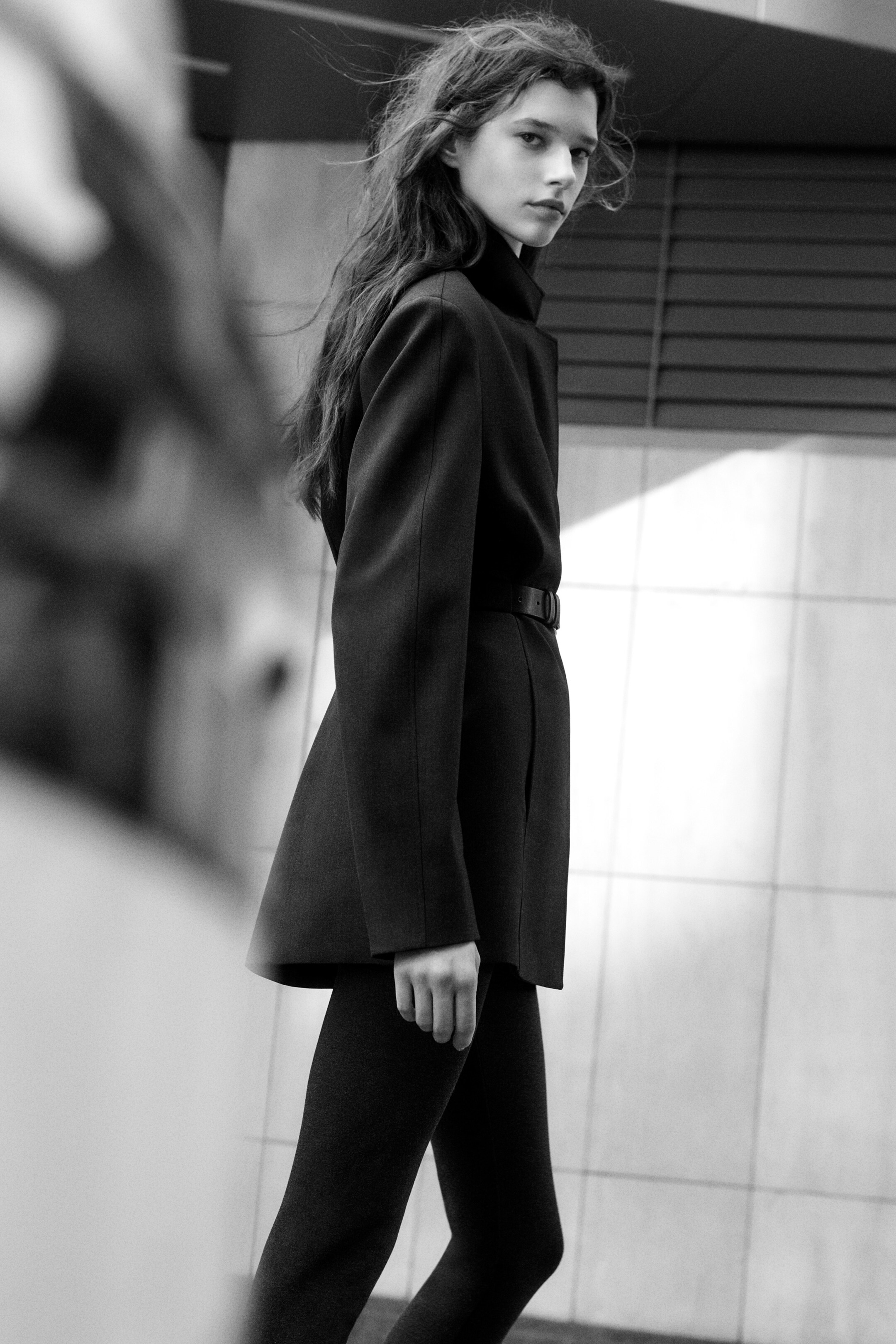 Größeres Bild anzeigen: LEGGINGS MIT REISSVERSCHLUSS AM BEIN - DUNKELGRAU MELIERT - Ladies | H&M AT 6