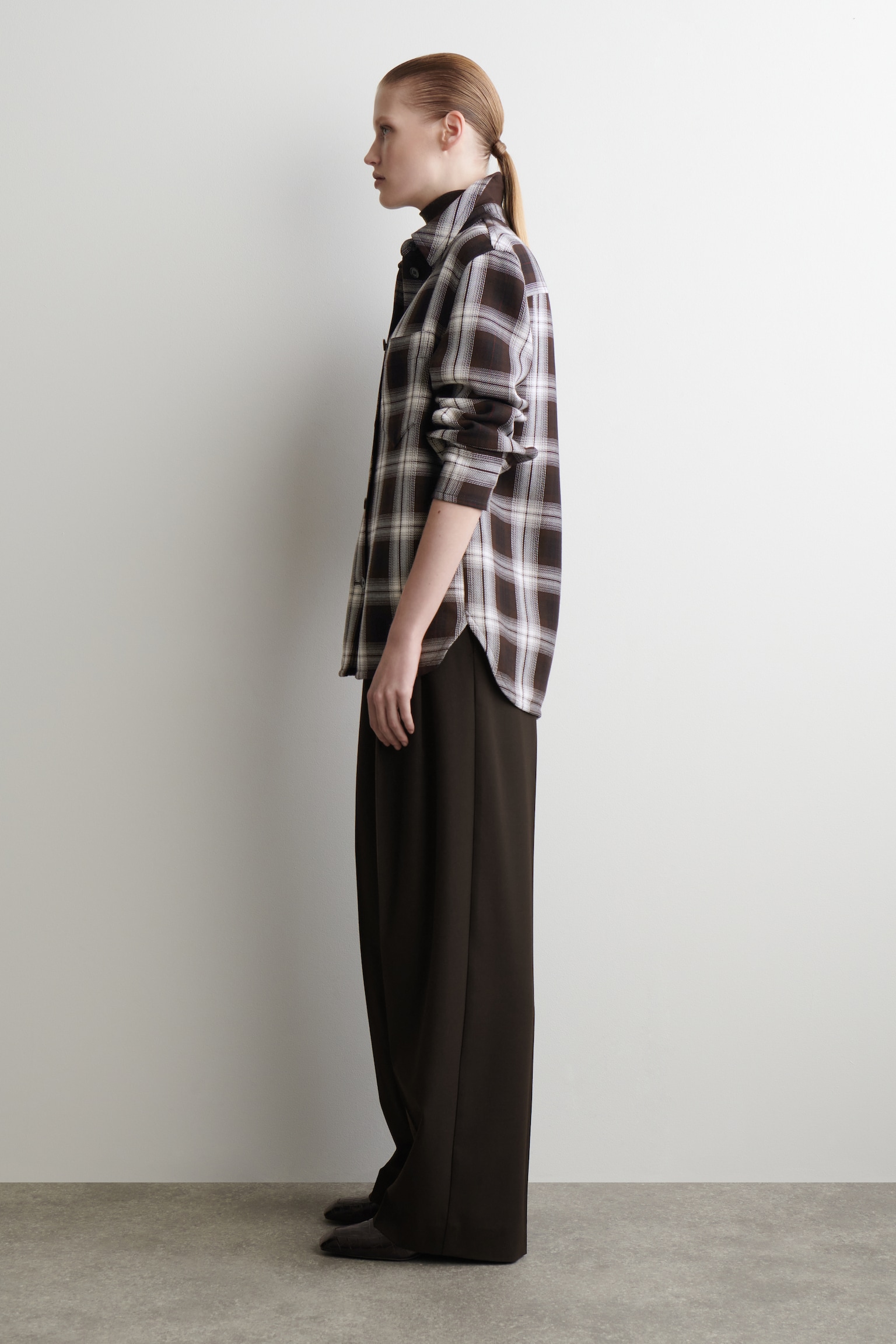 CHECKED OVERSHIRT - BURGUNDY / CHECKED - 8