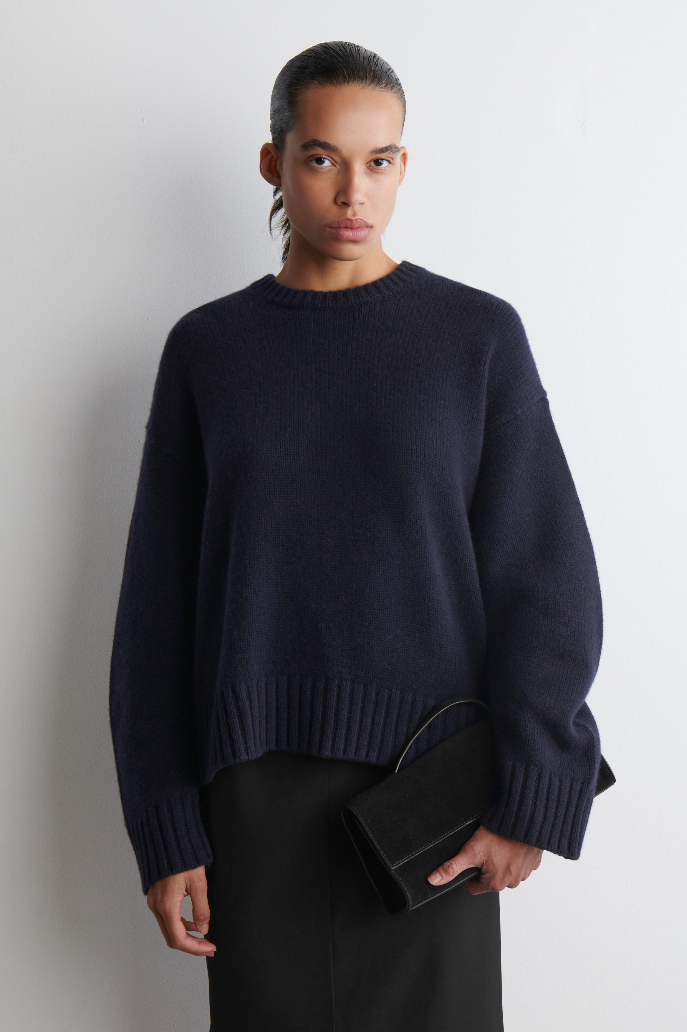 SLOANE◆セーター(薄手)/2/カシミア/BLK/sloane cashimere logo knit Sloane Cashmere Turtleneck - Black – One Grey Day