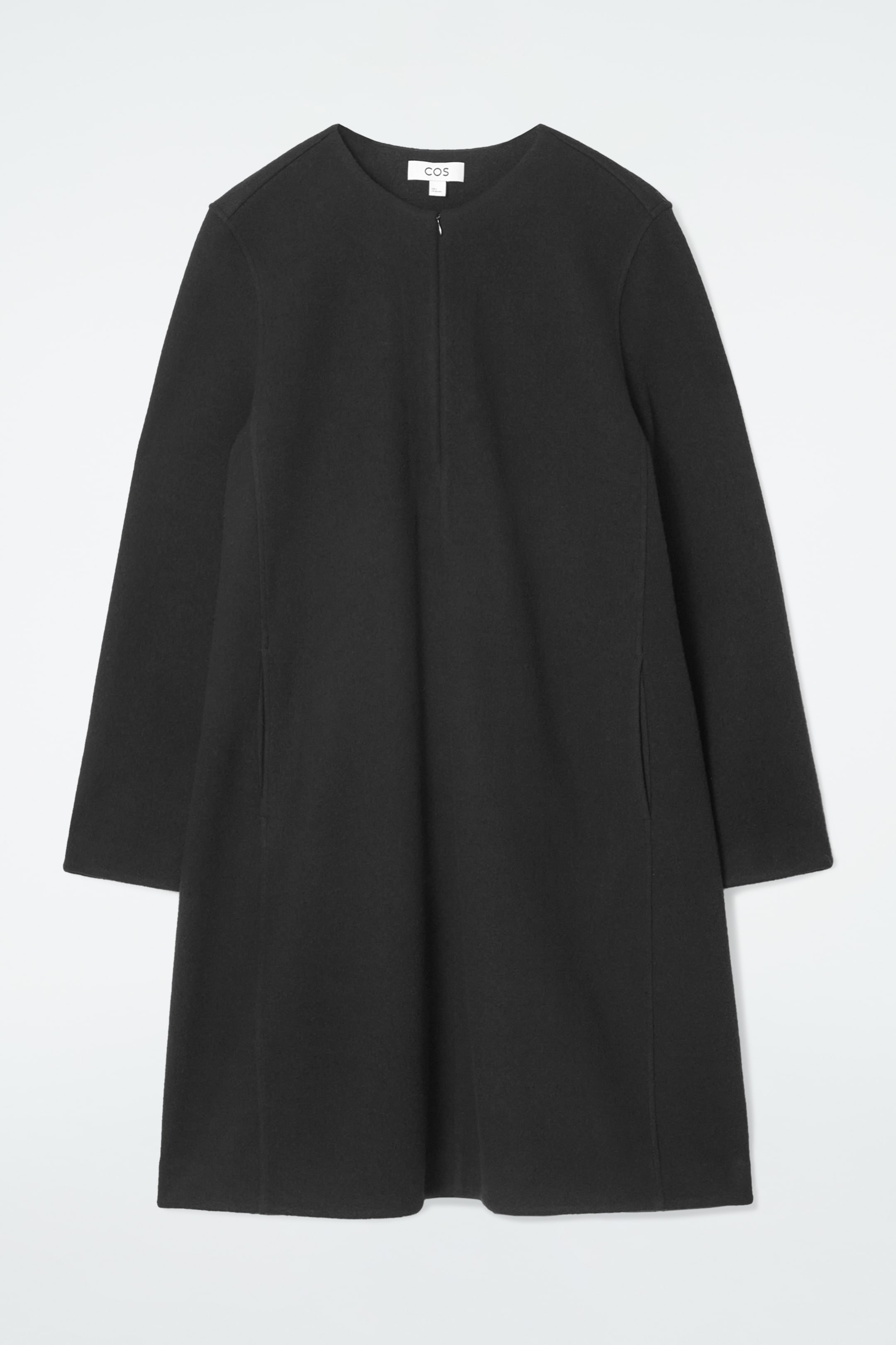 Grösseres Bild ansehen: A-LINIEN-MINIKLEID AUS KOCHWOLLE - SCHWARZ - DAMEN | H&M CH 1