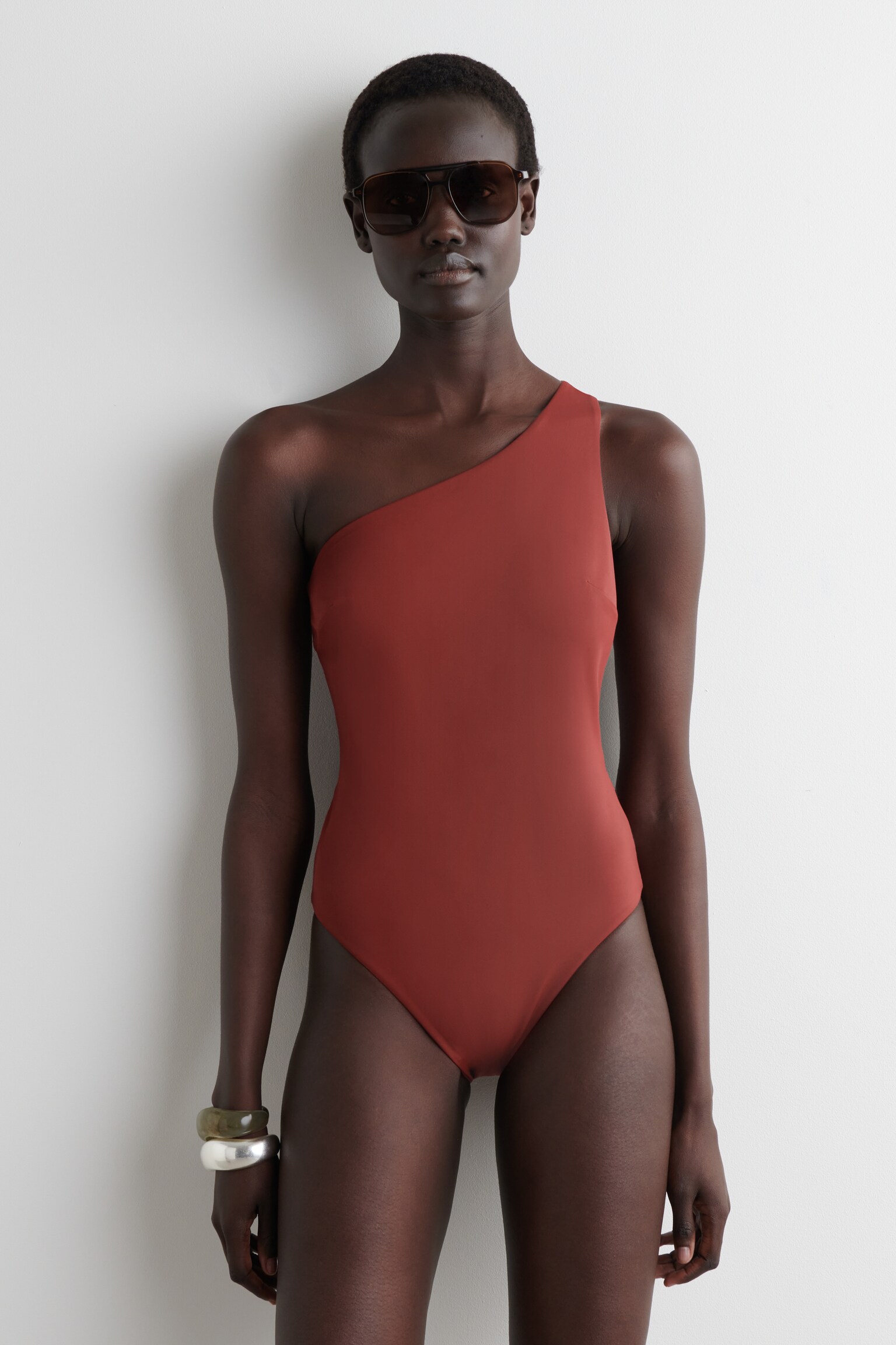 COSTUME DA BAGNO MONOSPALLA - BORDEAUX/NERO