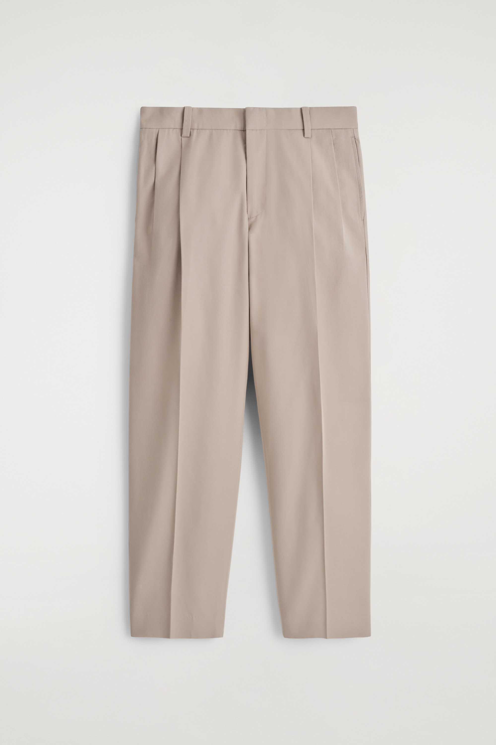 PANTALONI IN TWILL DI COTONE A GAMBA DRITTA - TALPA/NERO/TALPA SCURO