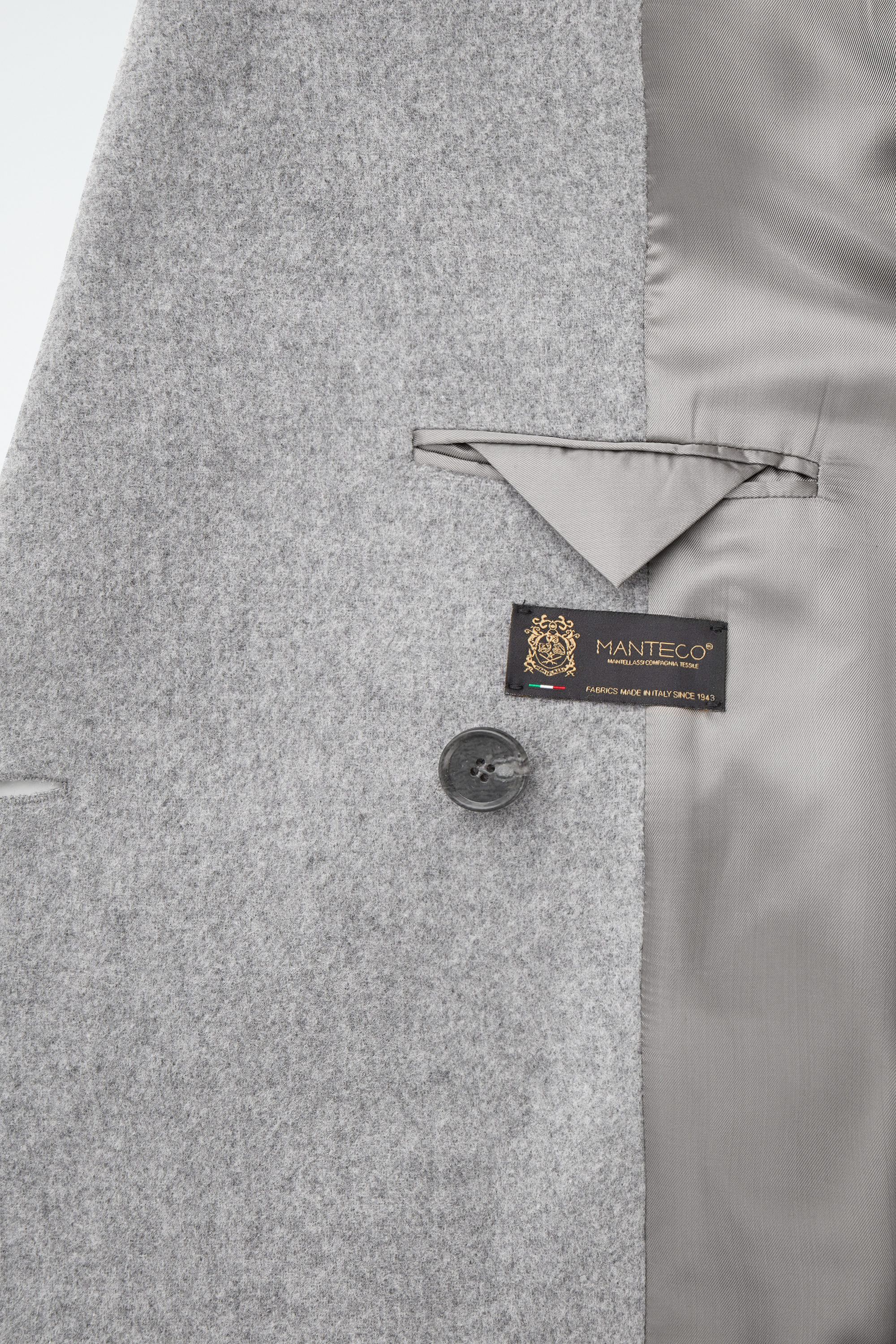 OVERSIZED DOUBLE-BREASTED WOOL COAT - GREY | COS