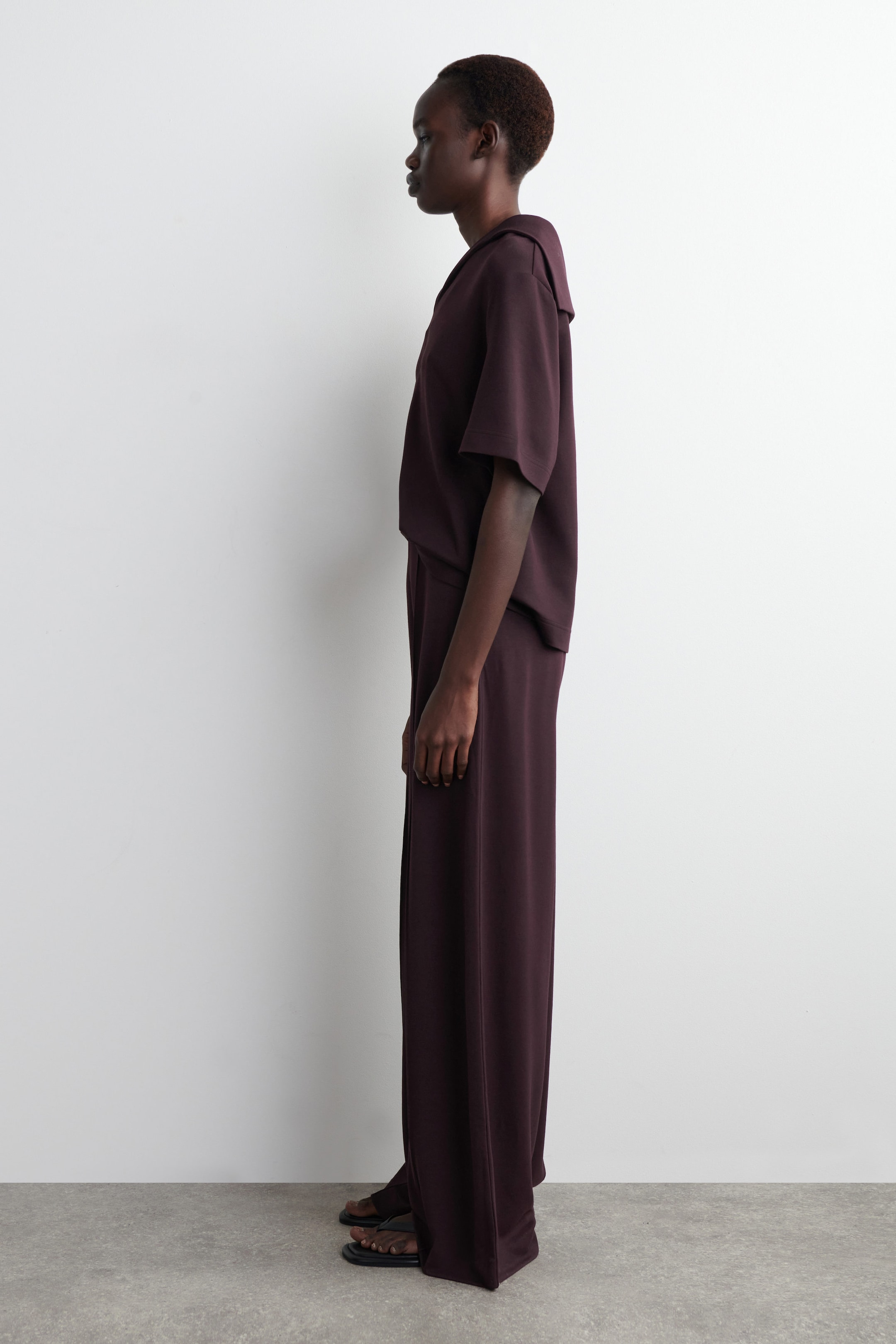MODAL WIDE-LEG PANTS