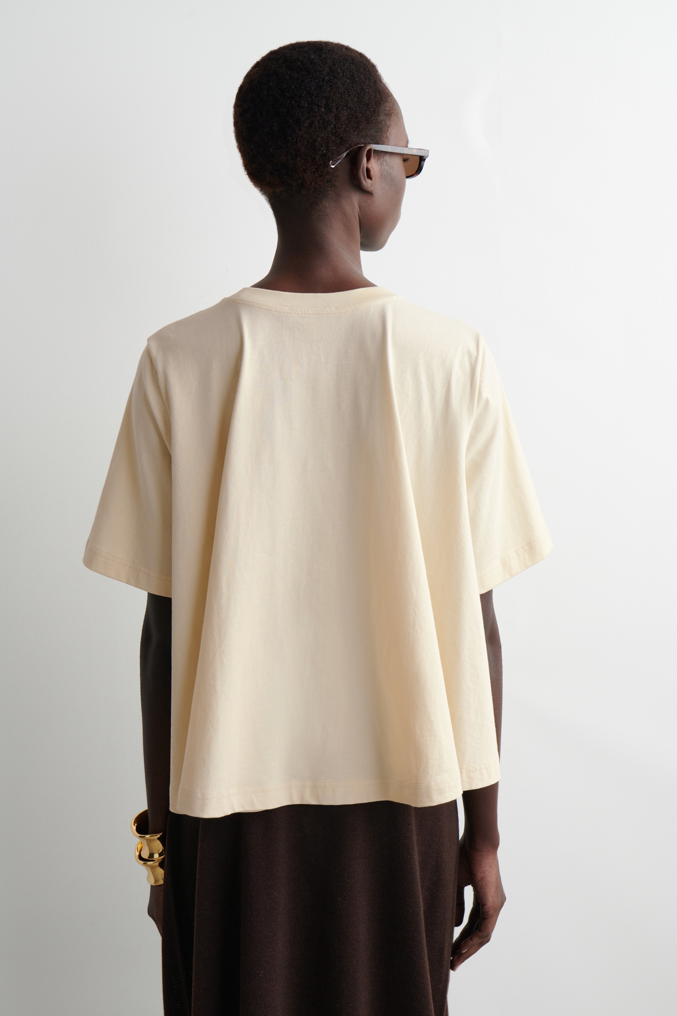 Agrandir l'image: T-SHIRT DÉCONTRACTÉ SILHOUETTE TRAPÈZE - JAUNE BEURRE - FEMME | H&M FR 5