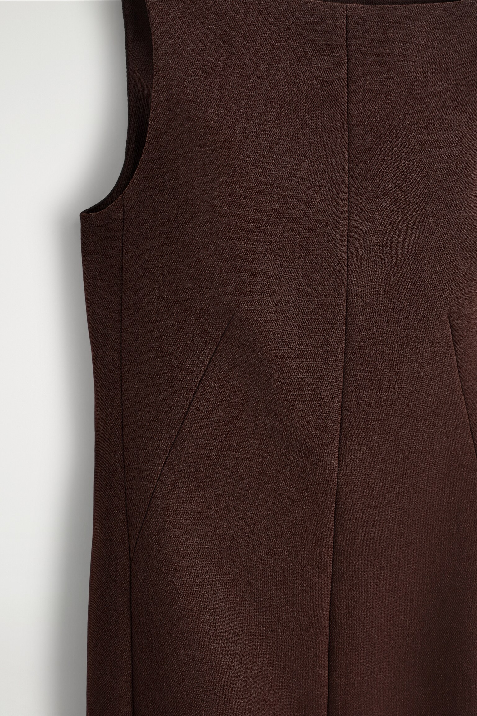 ROCHIE MIDI DIN LÂNĂ CROITĂ PE MĂSURĂ - BROWN - 3