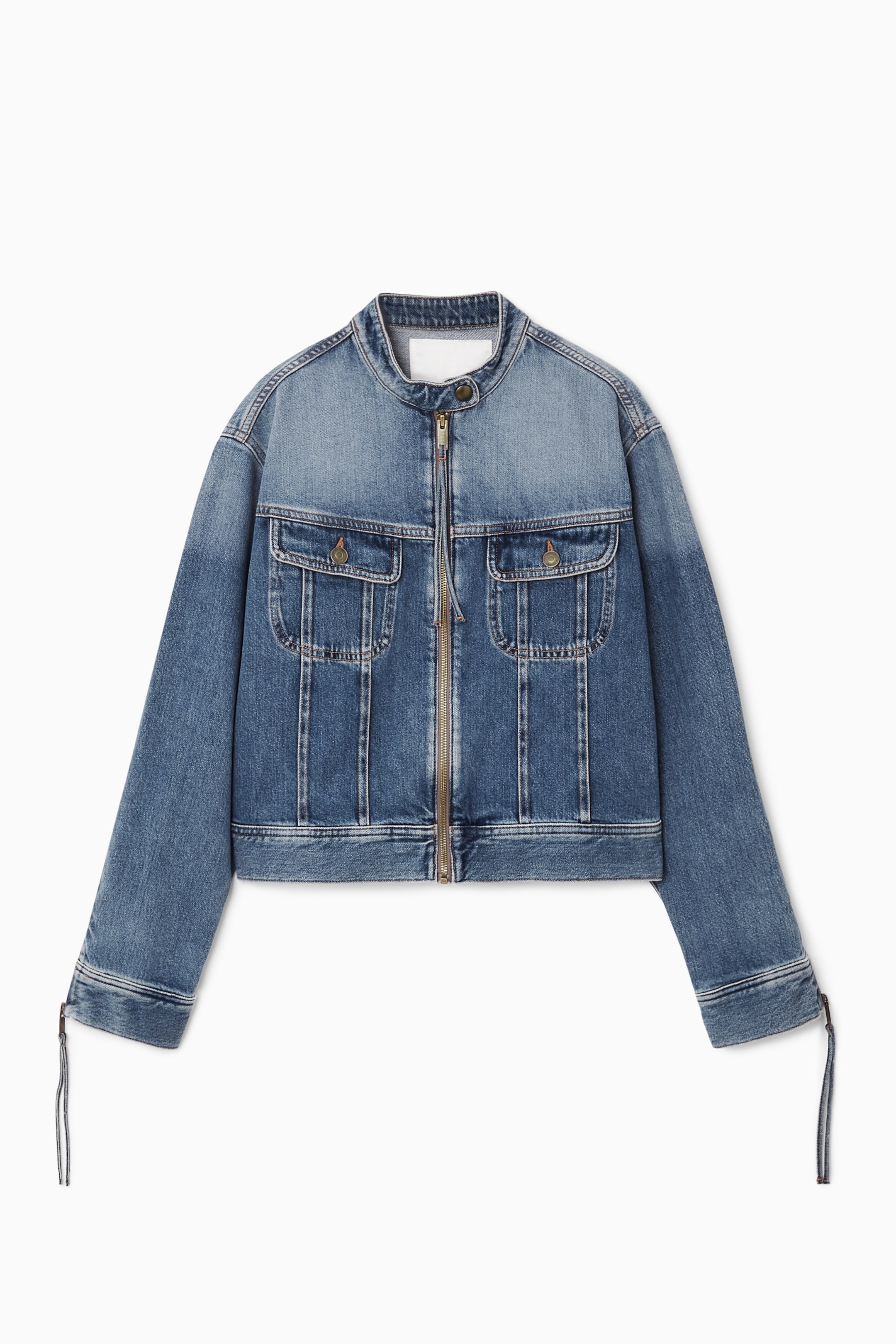 View larger image: DENIM MOTO JACKET - FADED BLUE - Ladies | H&M GB 1