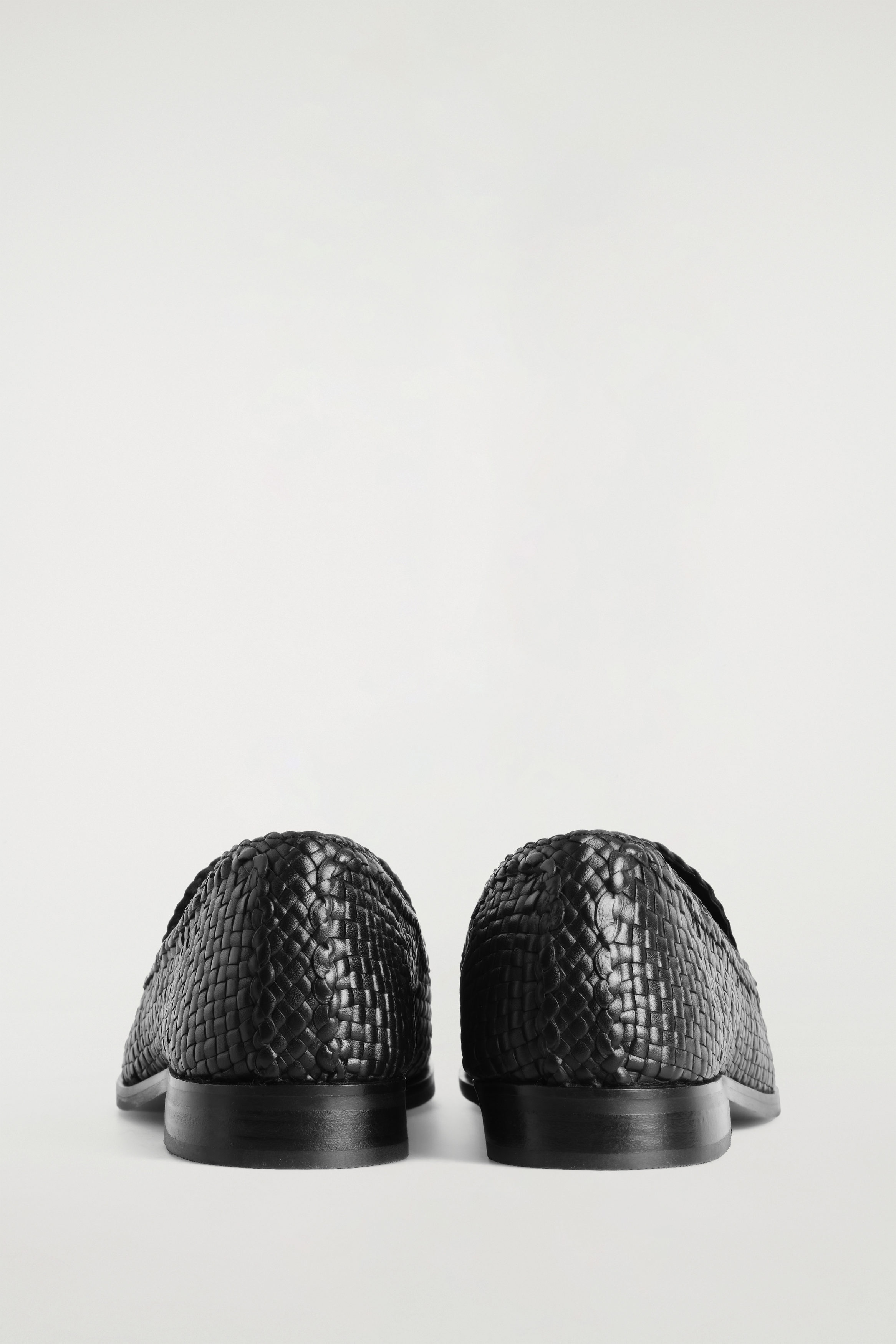 HAND-WOVEN LEATHER LOAFERS - BLACK | COS US