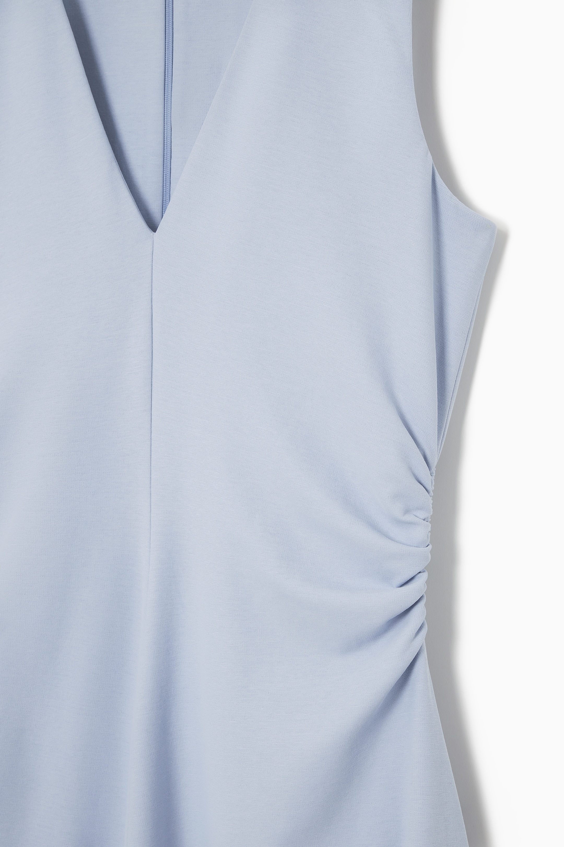 Grösseres Bild ansehen: ASYMMETRISCHES MIDIKLEID MIT RAFFUNGEN - HELLBLAU - DAMEN | H&M CH 4