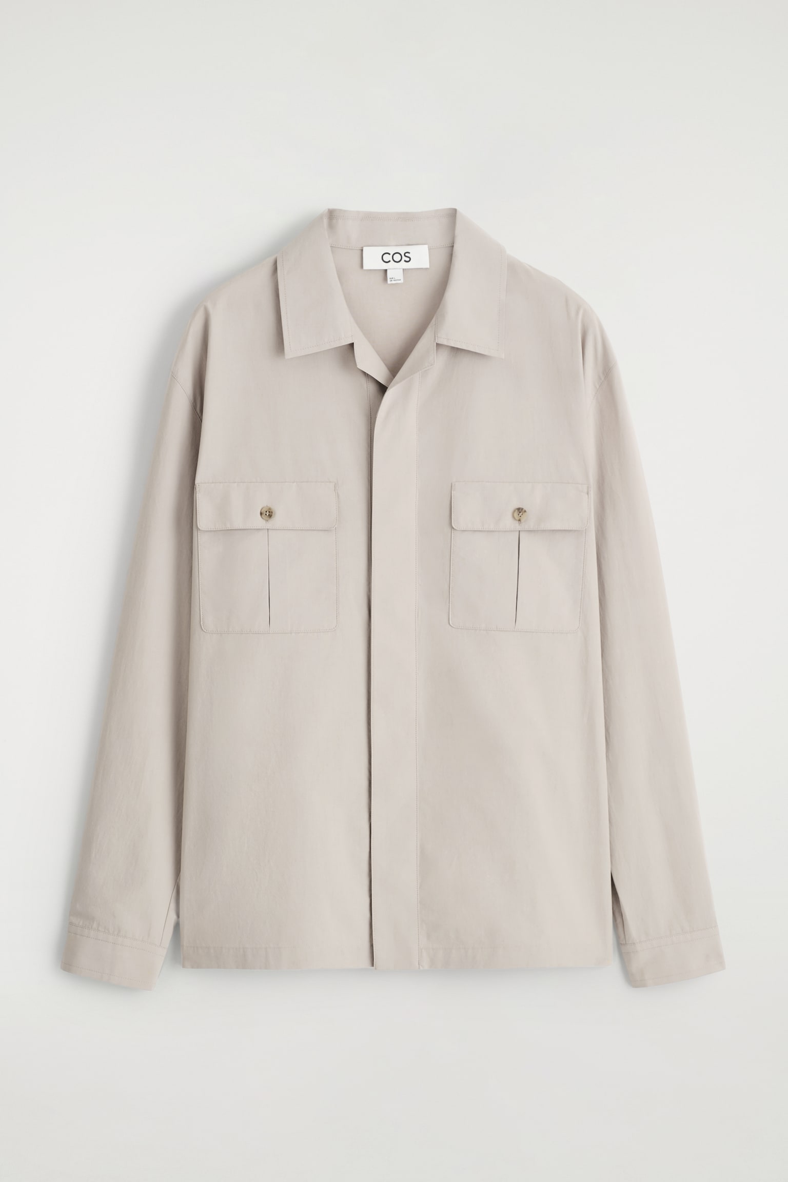 CAMISA DE ALGODÓN RELAXED FIT - TOPO CLARO/TOPO OSCURO - 2