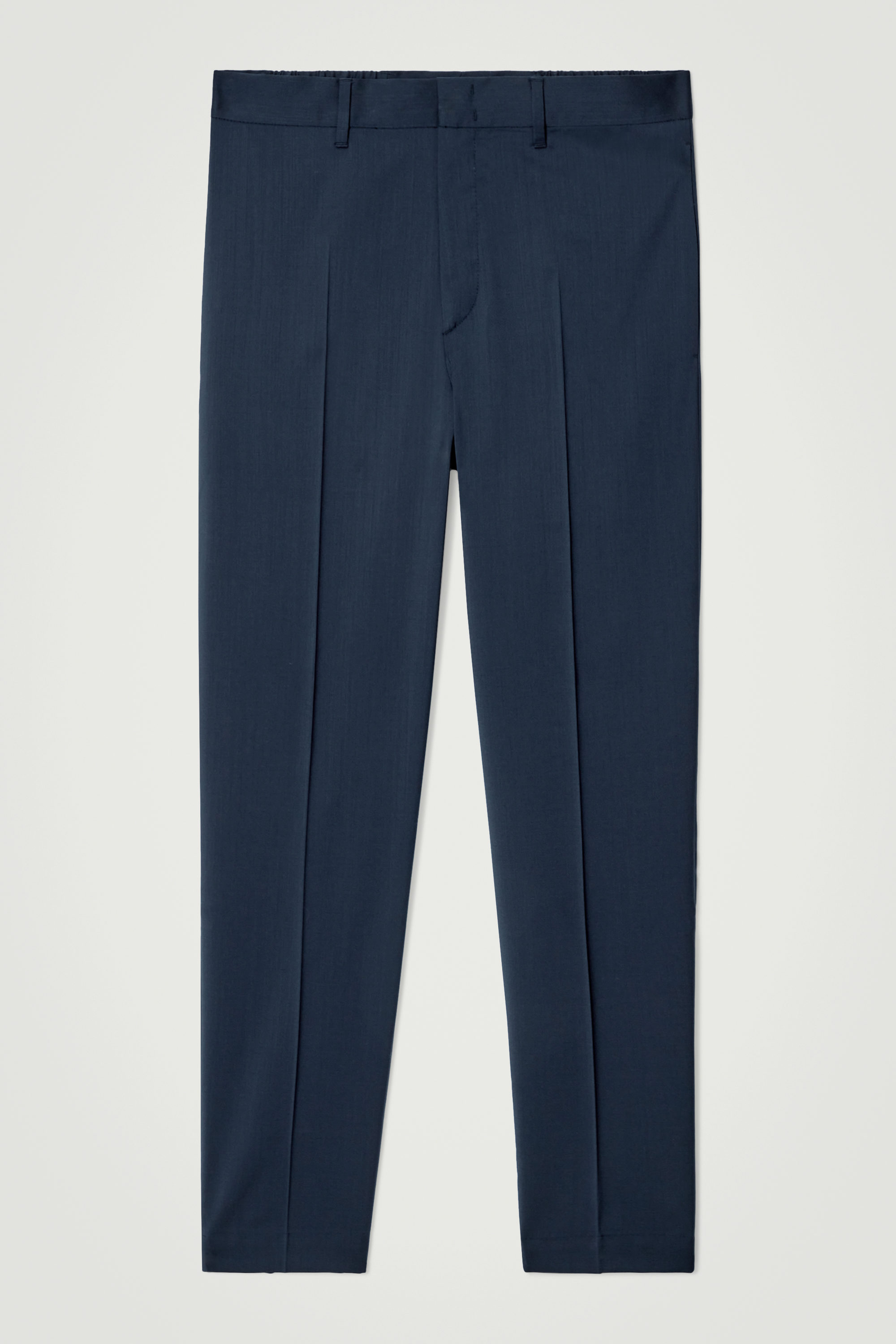 PLEATED WOOL WIDE-LEG PANTS - BLACK | COS