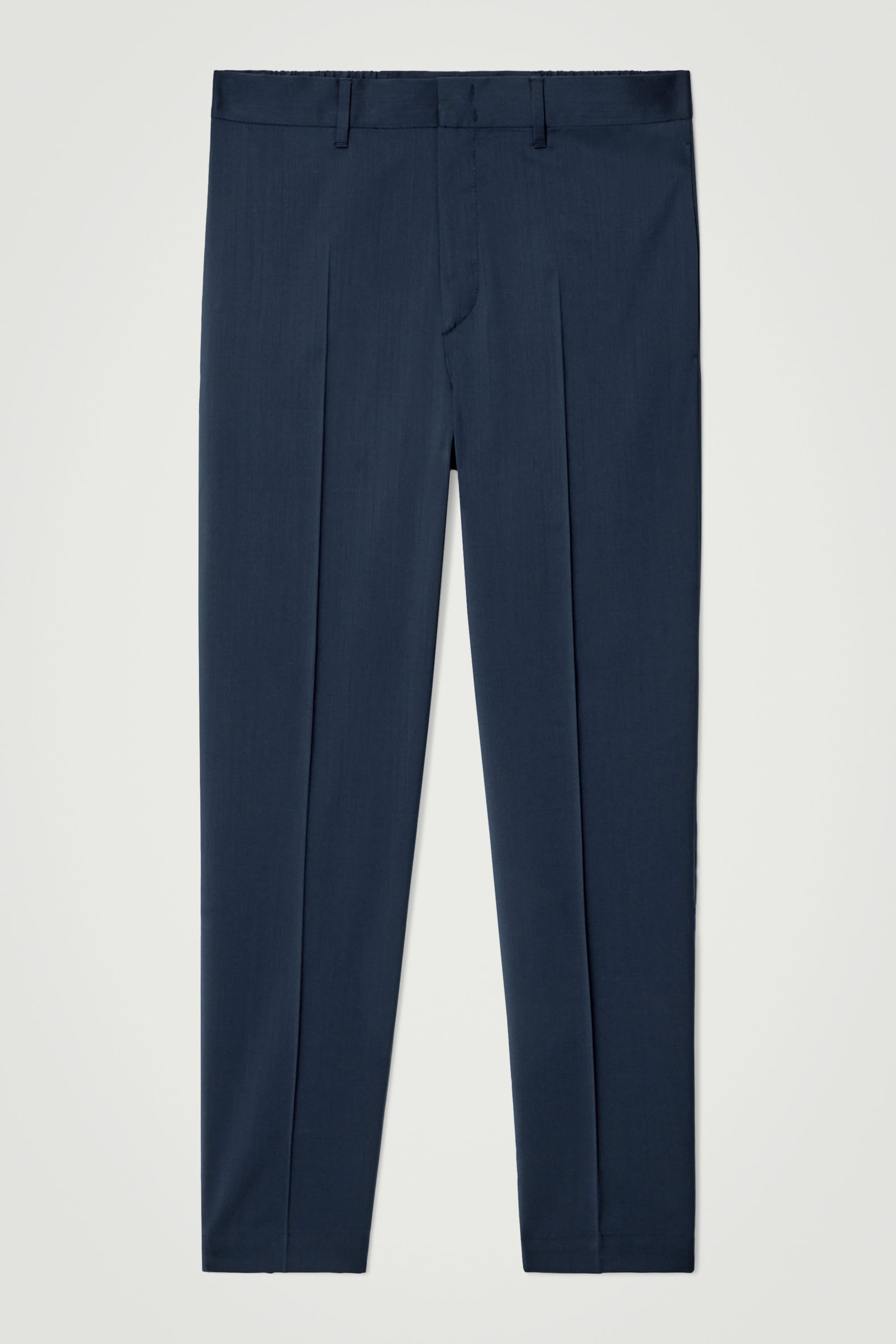 REGULAR WOOL STRAIGHT-LEG PANTS