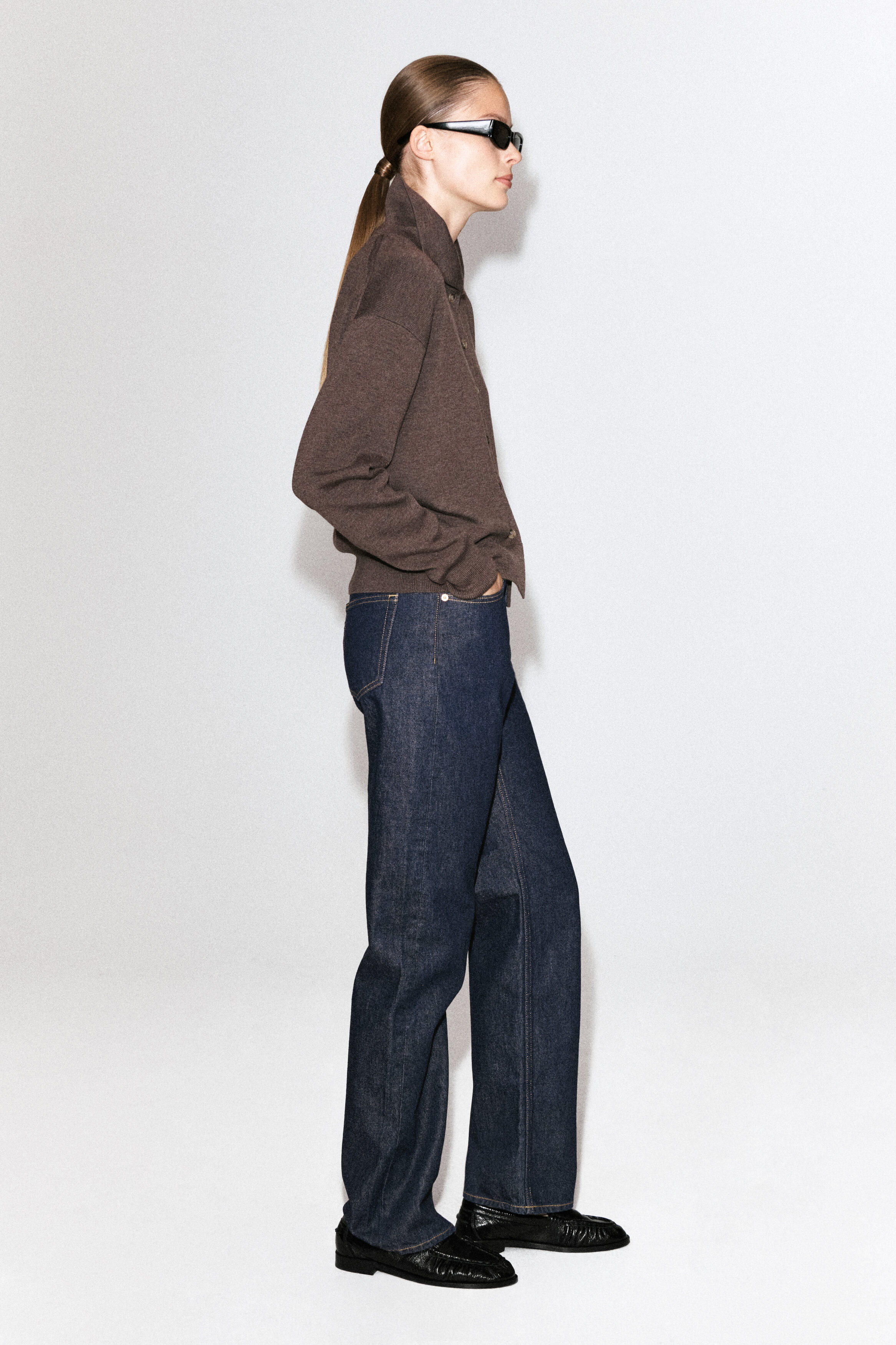 MERINO WOOL MOCK-NECK CARDIGAN - thumbnail 10