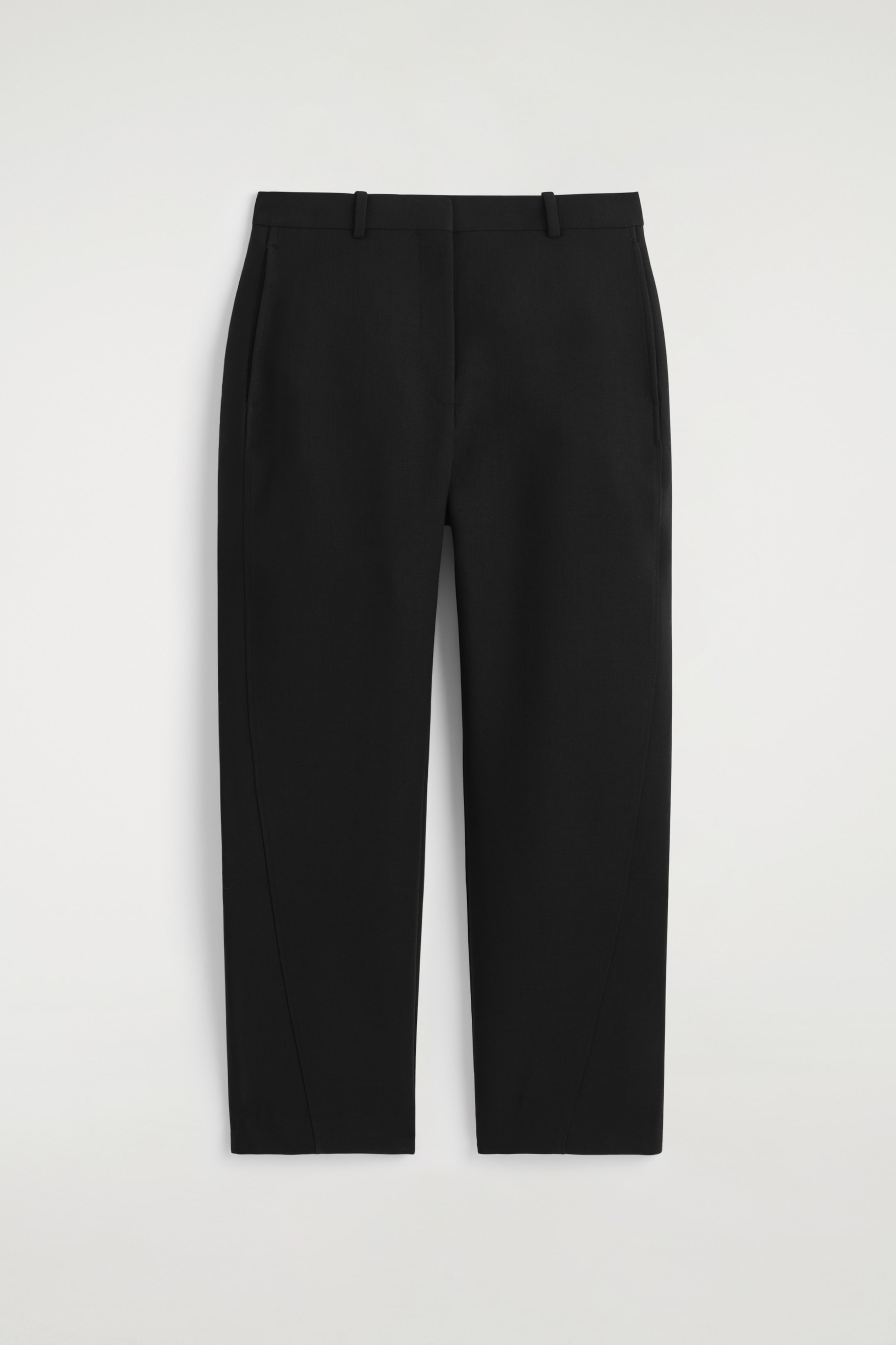 Grösseres Bild ansehen: VERKÜRZTE HOSE AUS WOLLE MIT BARREL-BEIN - SCHWARZ - DAMEN | H&M CH 5