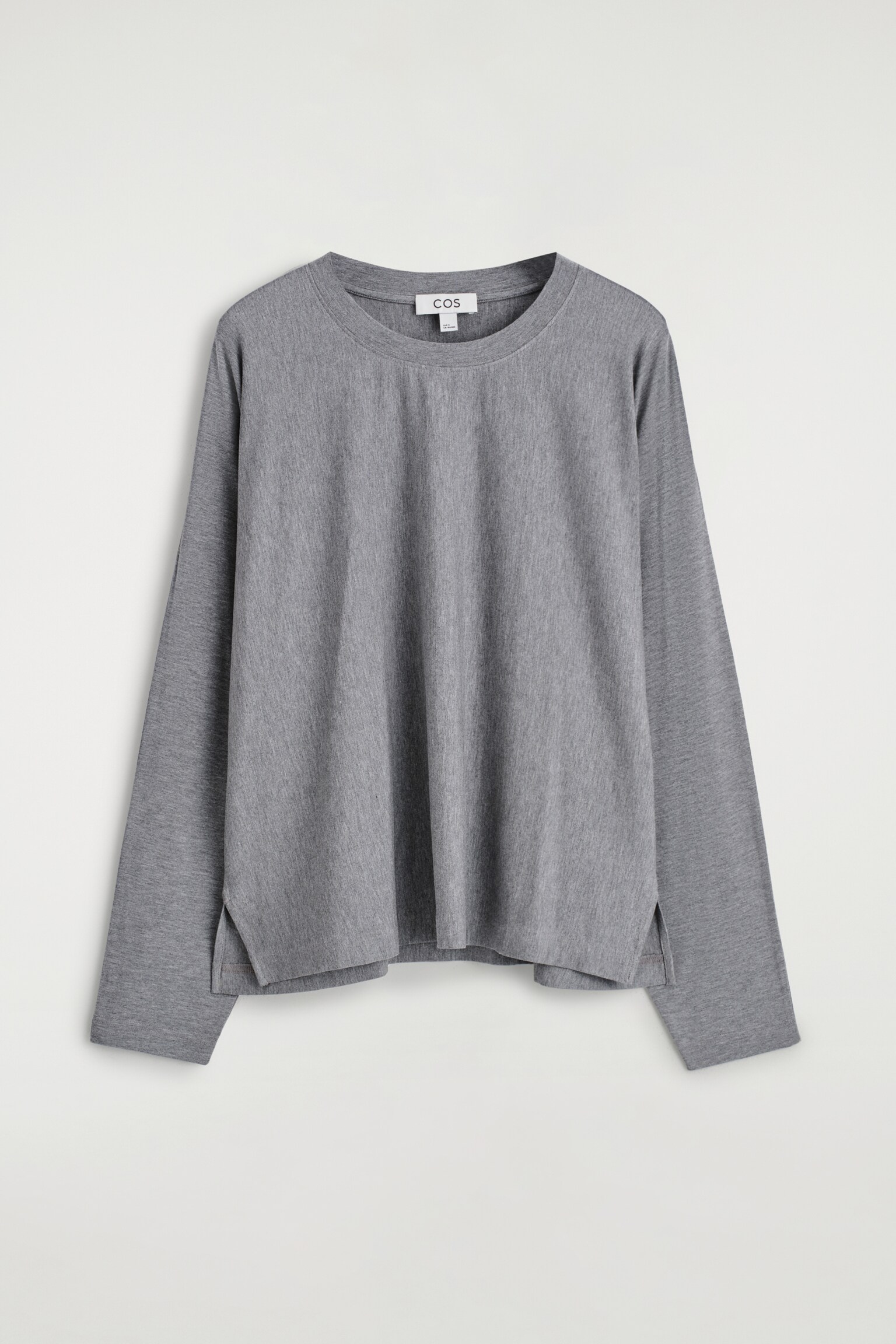 FLUID JERSEY LONG-SLEEVED TOP - GREY - 2