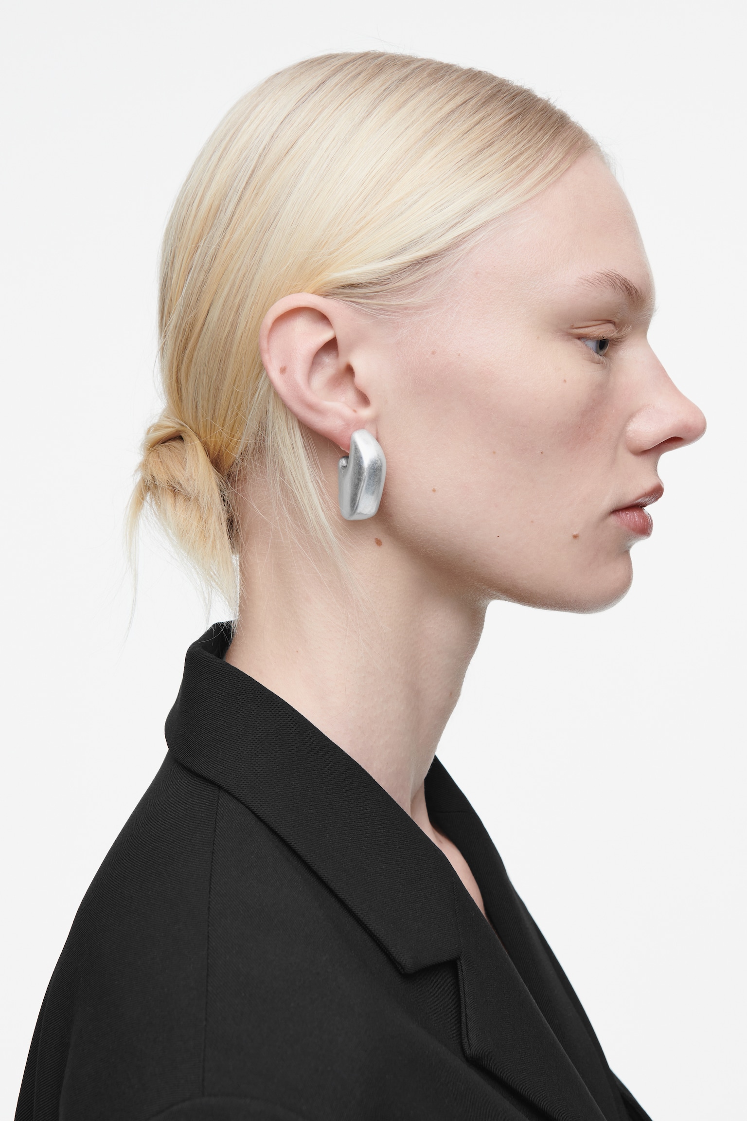 PENDIENTES DE TUERCA ASIMÉTRICOS - PLATEADO/ROSA/DORADO - 4