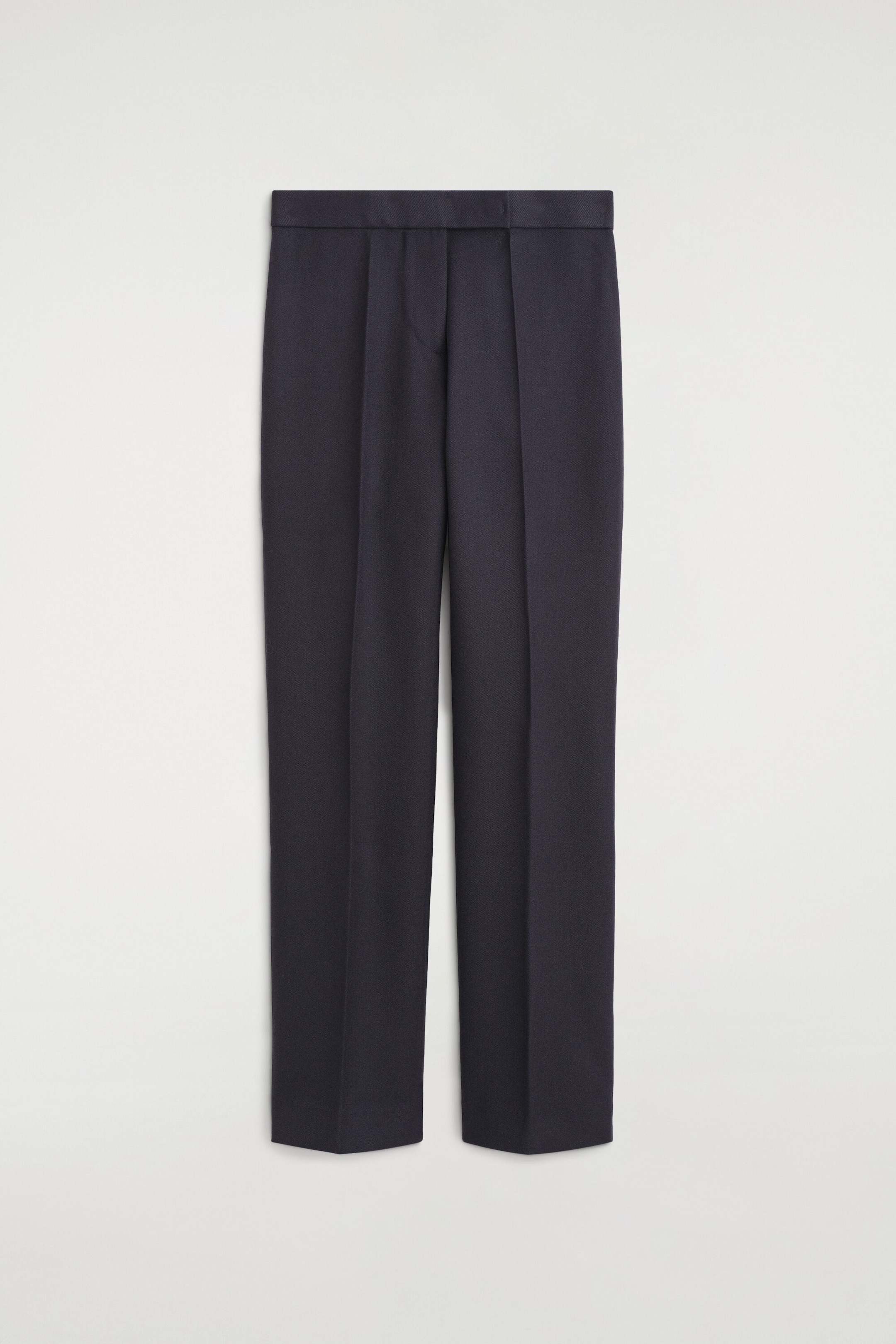 TAILORED WOOL STRAIGHT-LEG PANTS