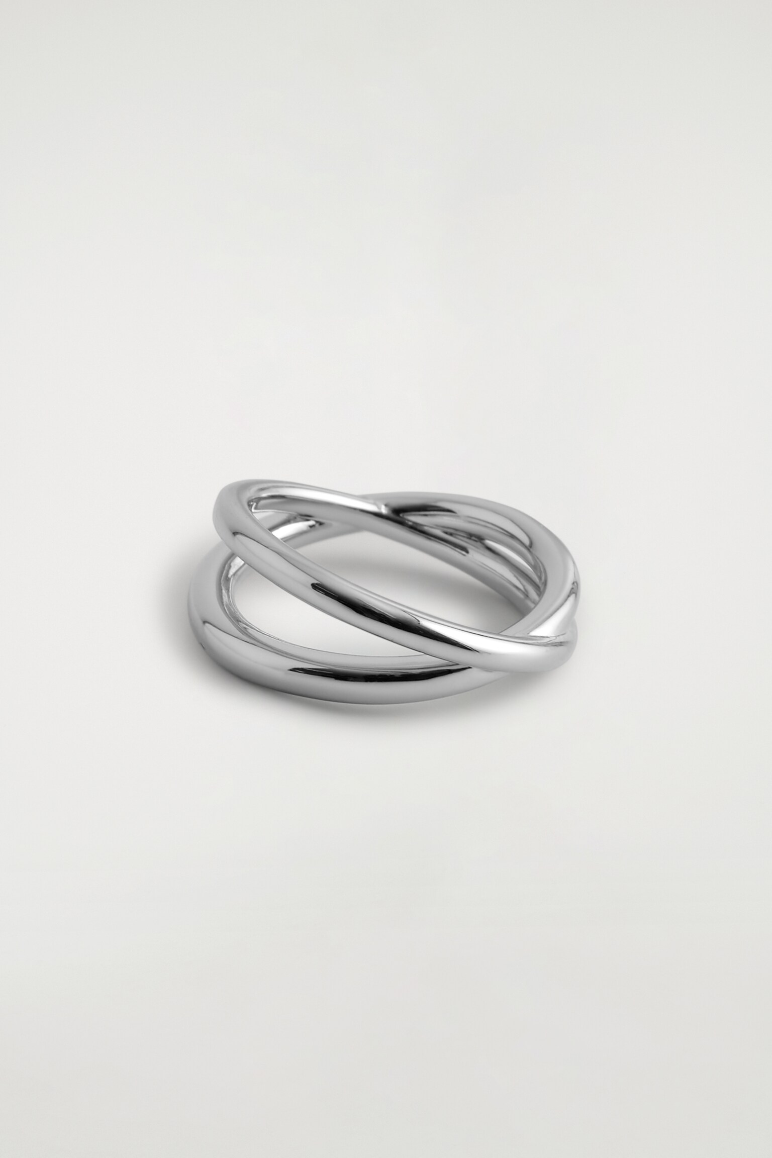 BAGUE À ANNEAU DOUBLE - ARGENTÉ/DORÉ - 2