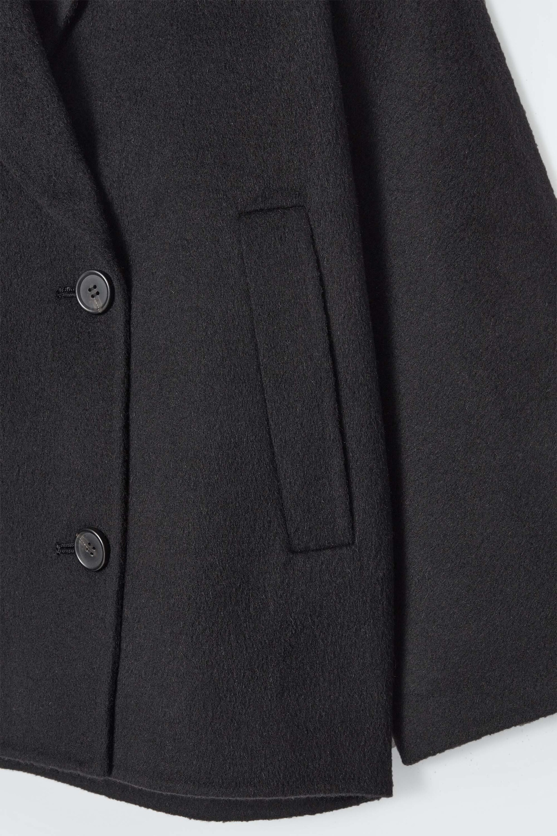 Größeres Bild ansehen: CABANJACKE AUS DOUBLEFACE-WOLLE - SCHWARZ - Ladies | H&M DE 2