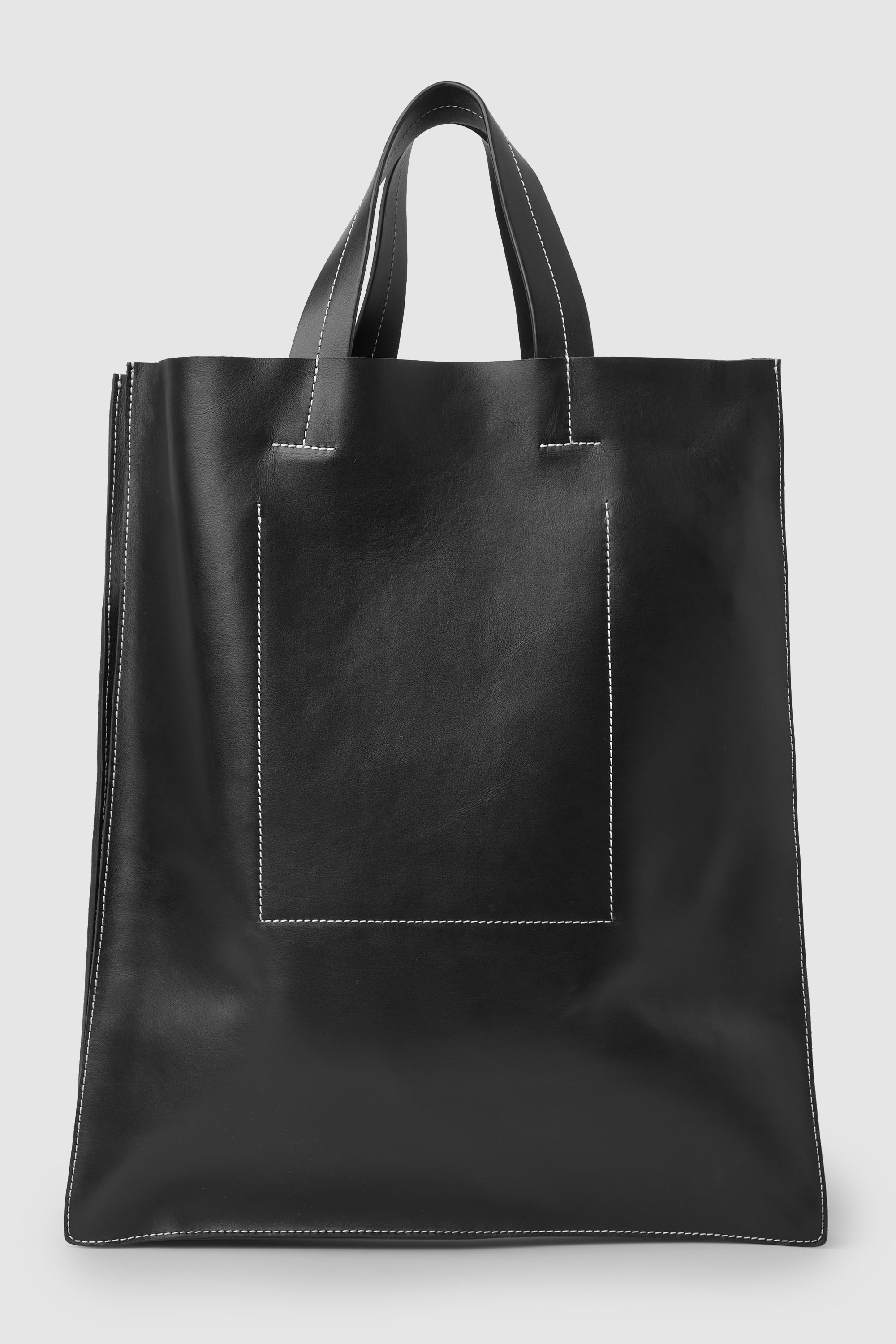 ハンドバッグ Large leather tote bag 1BG512_2CYS_F03BH_V_OOO Black Large leather tote bag | PRADA