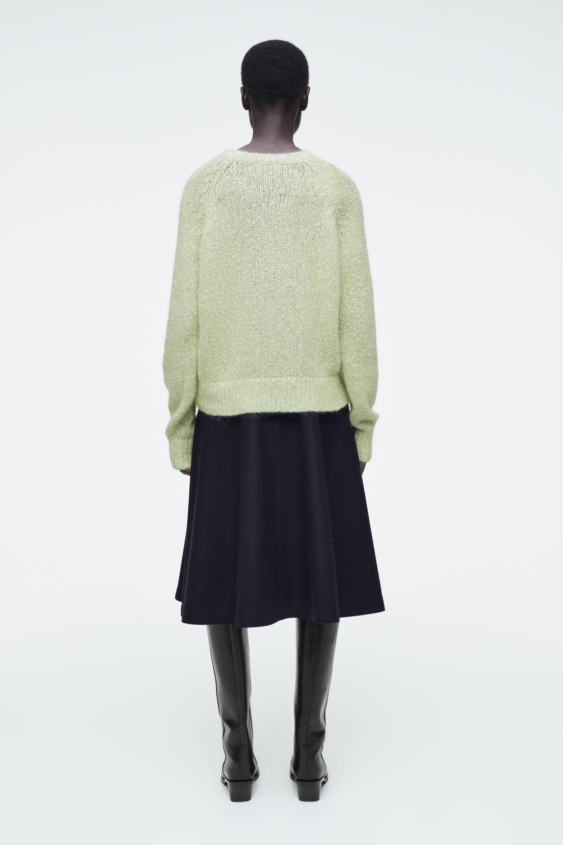 FLECKED MOHAIR-BLEND JUMPER