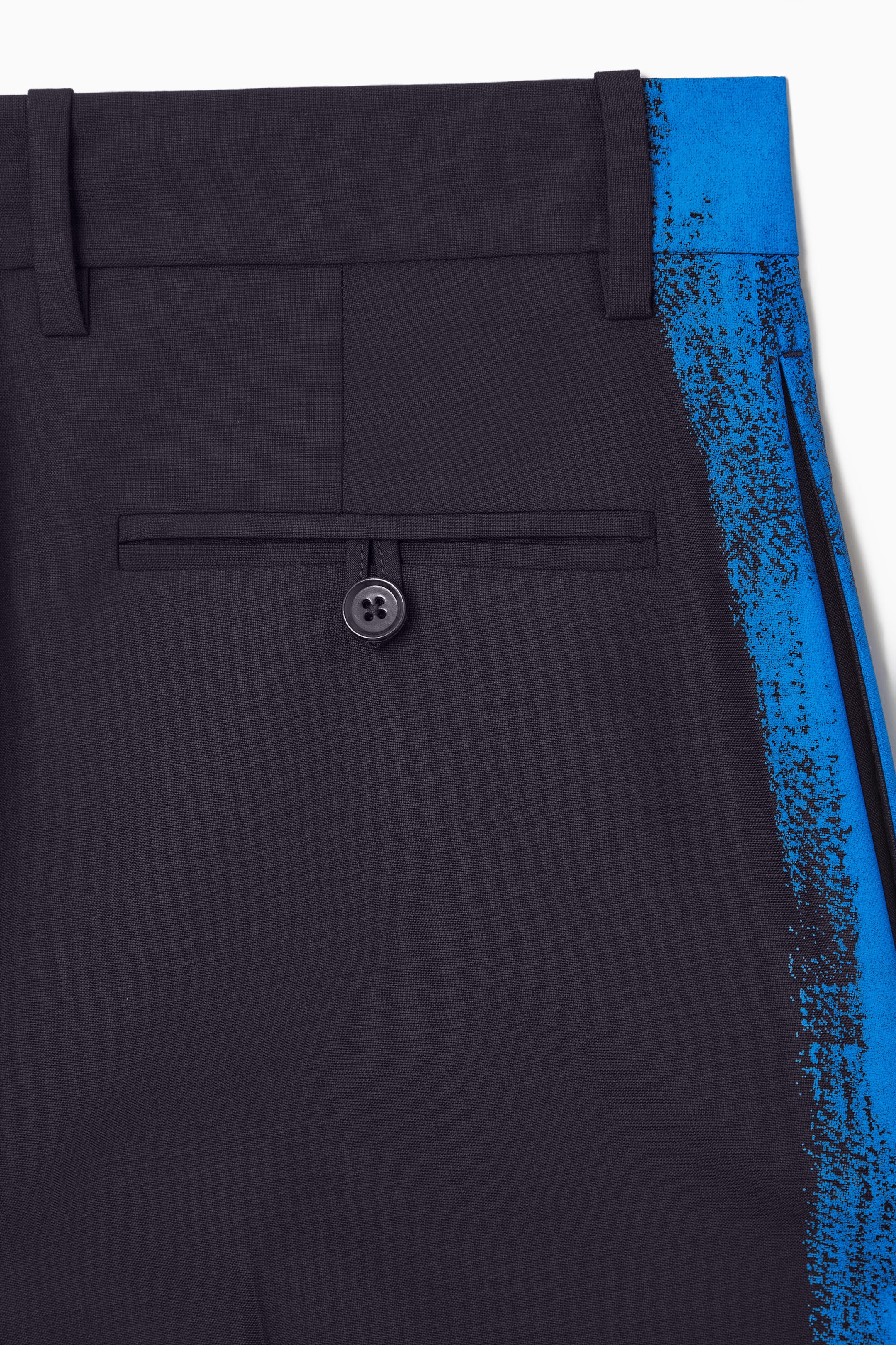 REGULAR PAINTED STRAIGHT-LEG WOOL PANTS