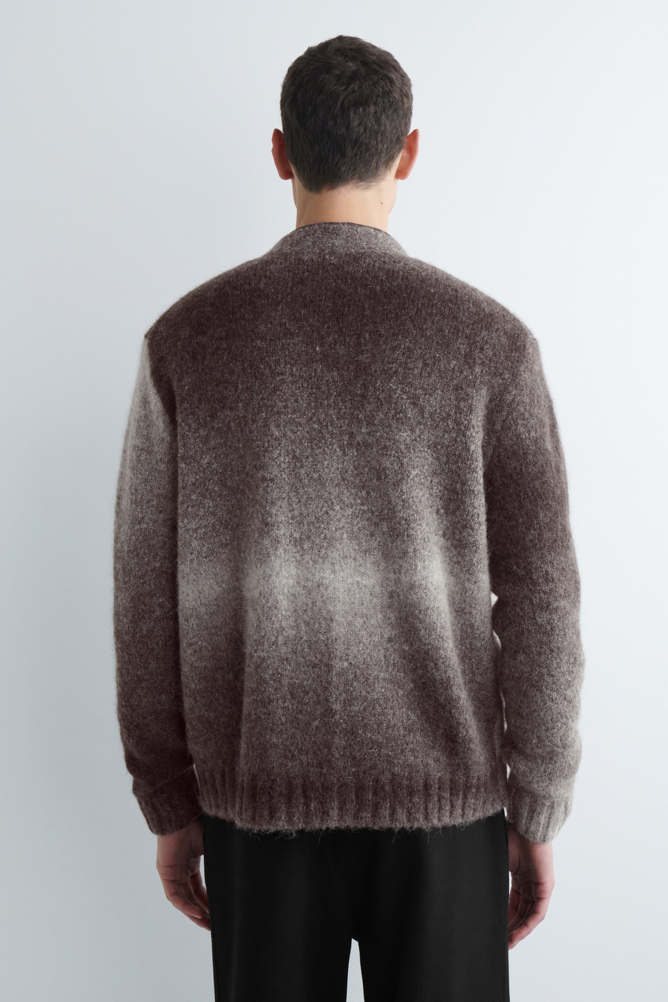 DEGRADE ALPACA-BLEND CARDIGAN