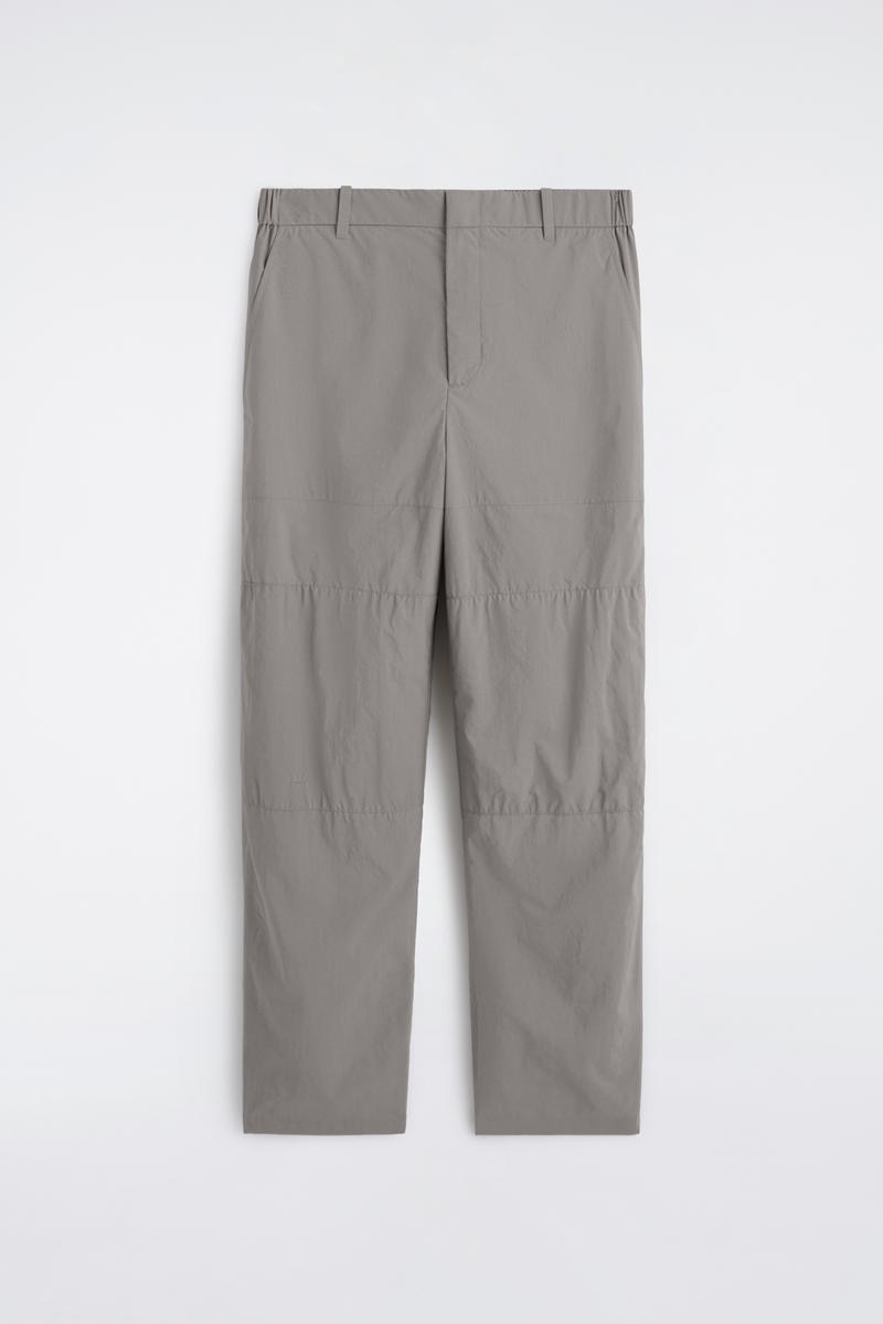 Nylon Barrel-Leg Relaxed-Fit Pants
