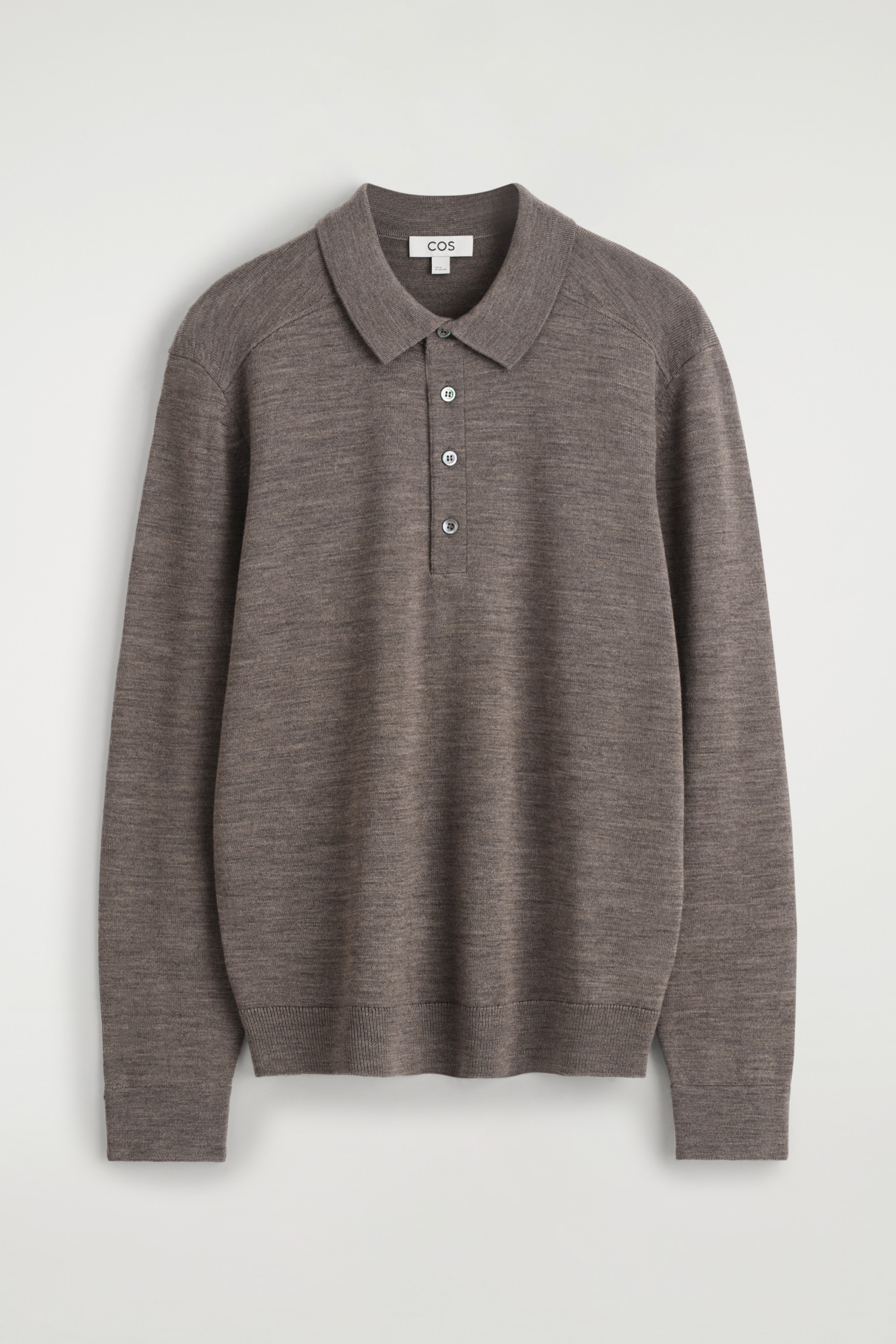 Visualizza immagine più grande: POLO IN LANA MERINO - BEIGE MÉLANGE - UOMO | H&M IT 6