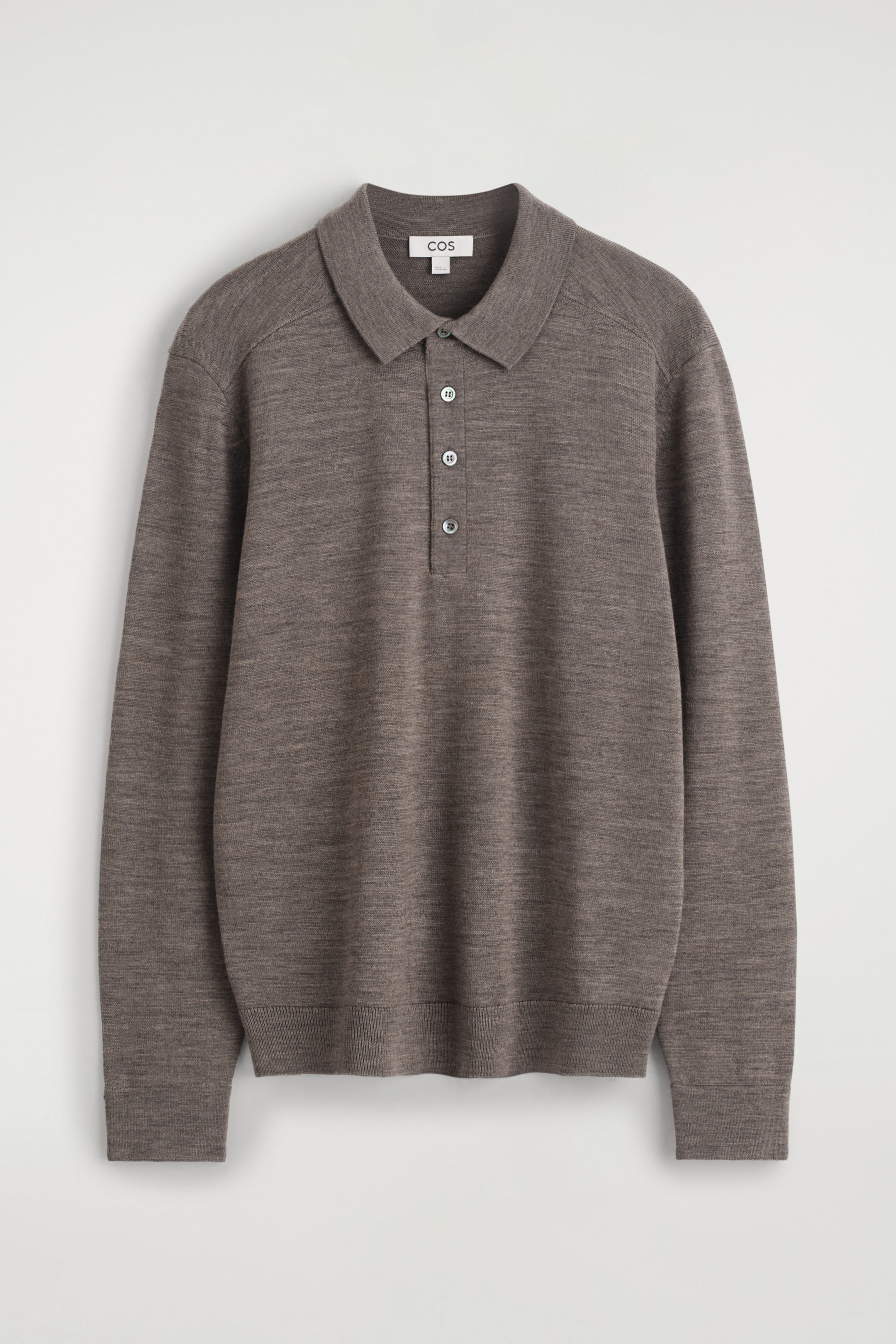 KNITTED MERINO WOOL POLO SHIRT