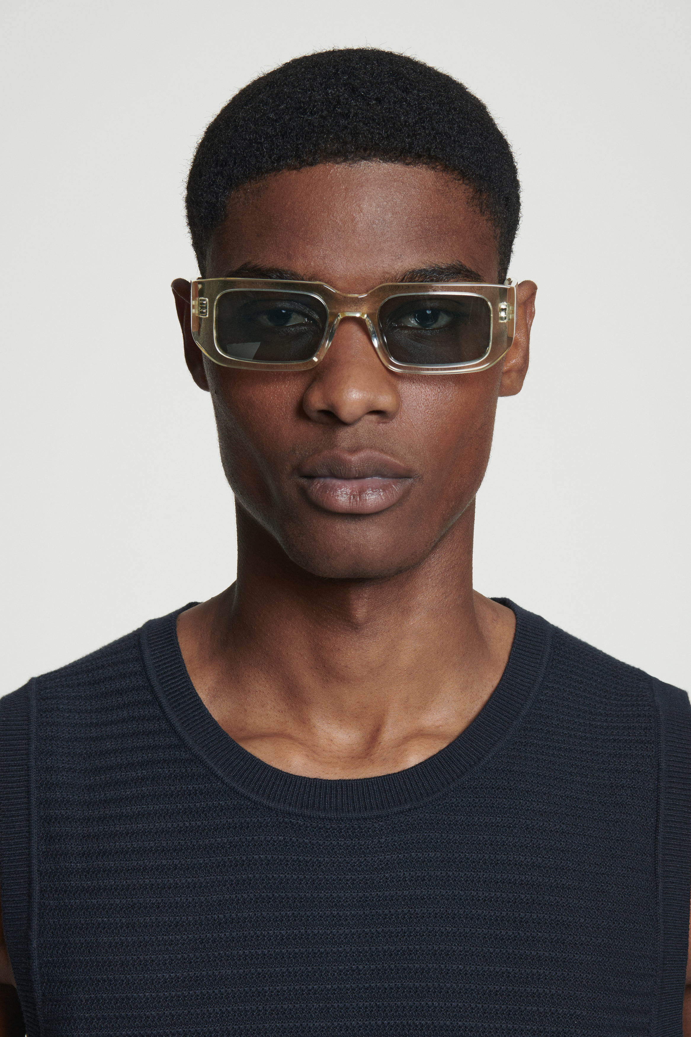 RECTANGLE-FRAME SUNGLASSES - YELLOW / GRAY | COS