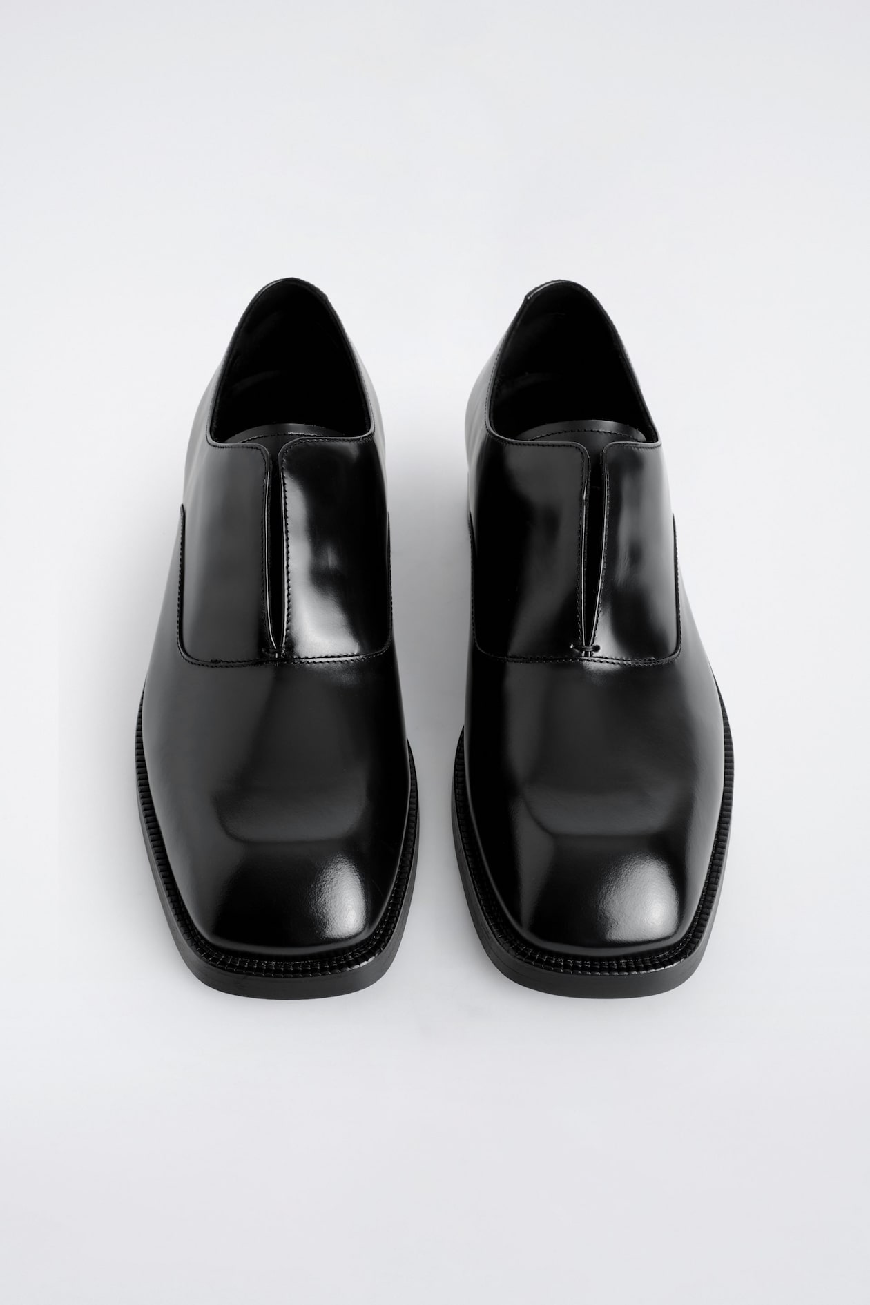 COS Black Leather Oxford Dress Shoes Men’s Size 8 Classic Lace Up Shoes - Shop Men main image 2
