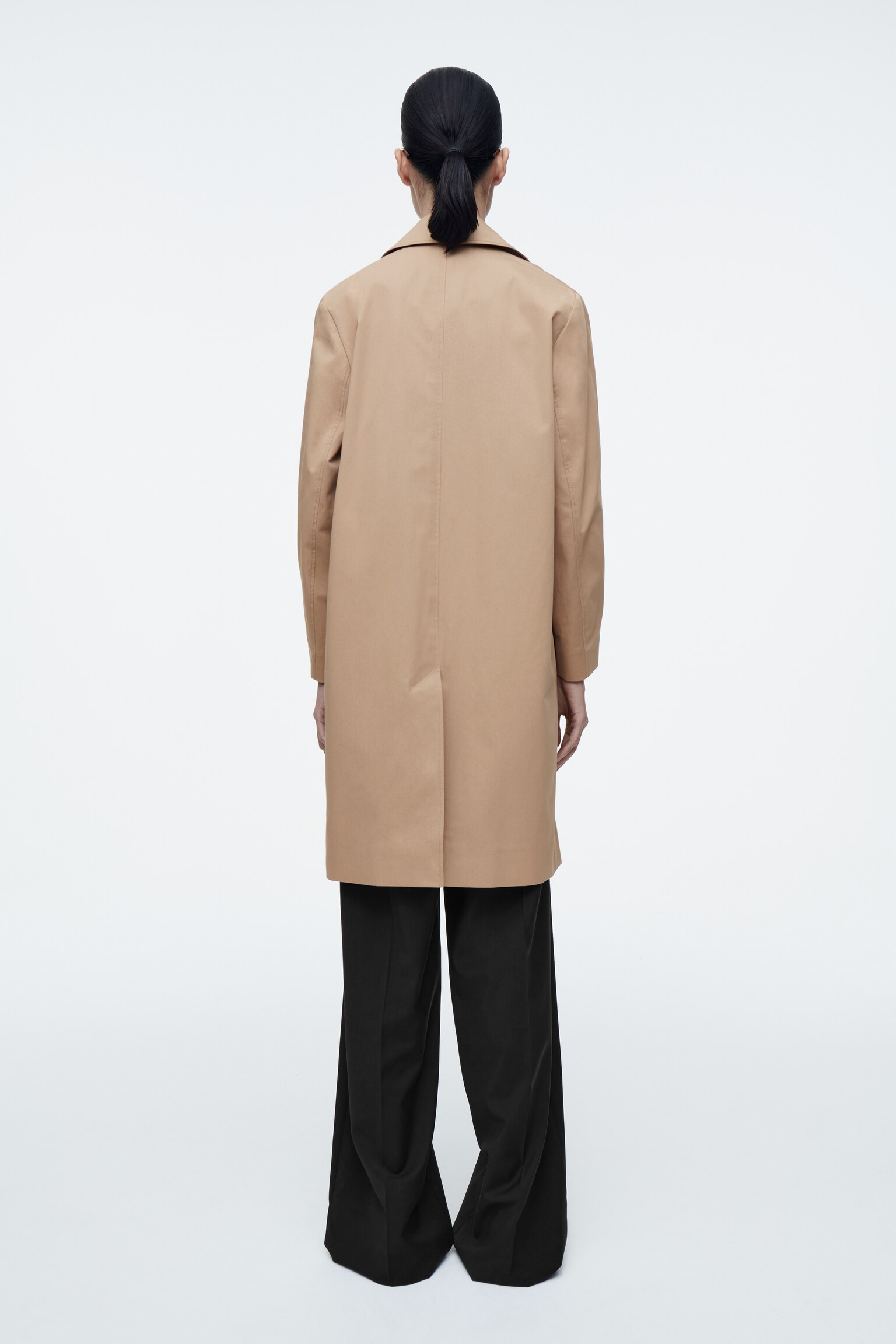 MANTEAU DE MI-SAISON EN COTON - BEIGE/VERT - 6