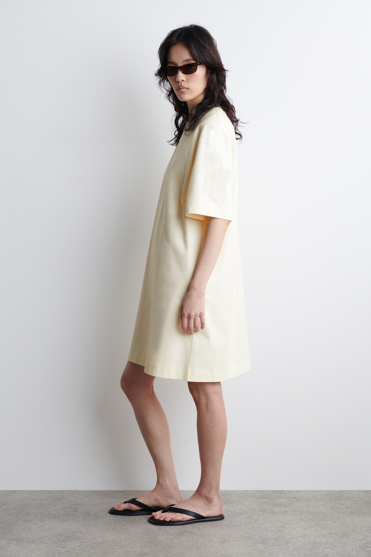 VESTIDO-CAMISETA CORTO DE ALGODÓN - BLANCO/BLANCO / ROJO / RAYAS - 4