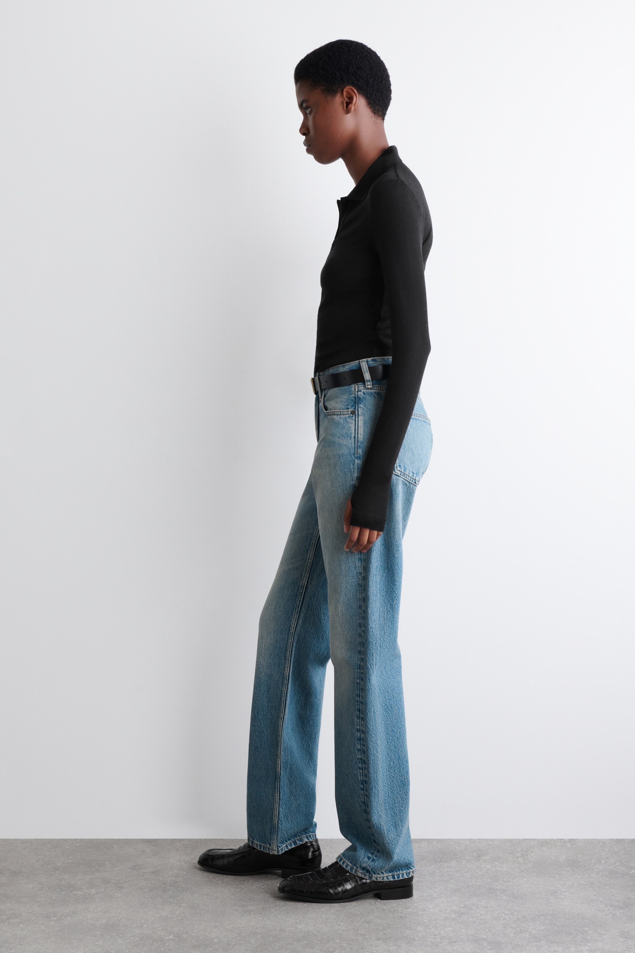 Visualizza immagine più grande: POLO IN LANA MERINO - NERO - DONNA | H&M IT 4