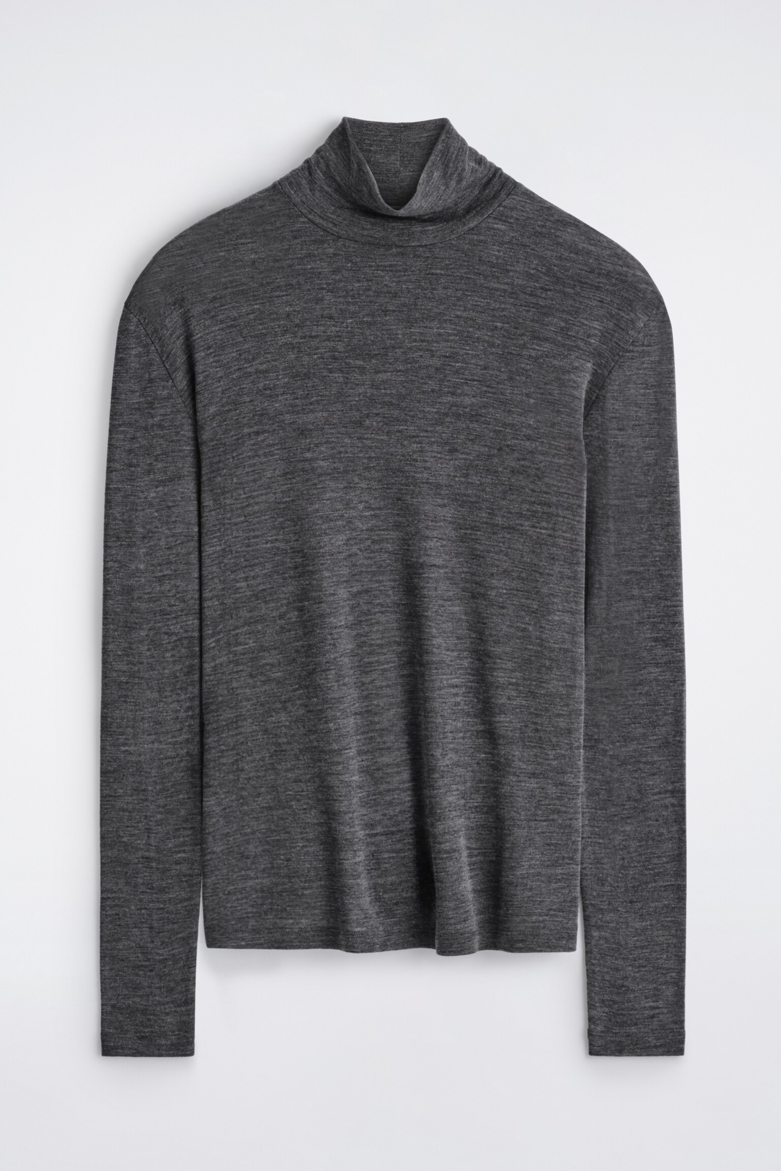JERSEY FINO DE LANA SLIM FIT - GRIS OSCURO/MARRÓN OSCURO/NEGRO - 2