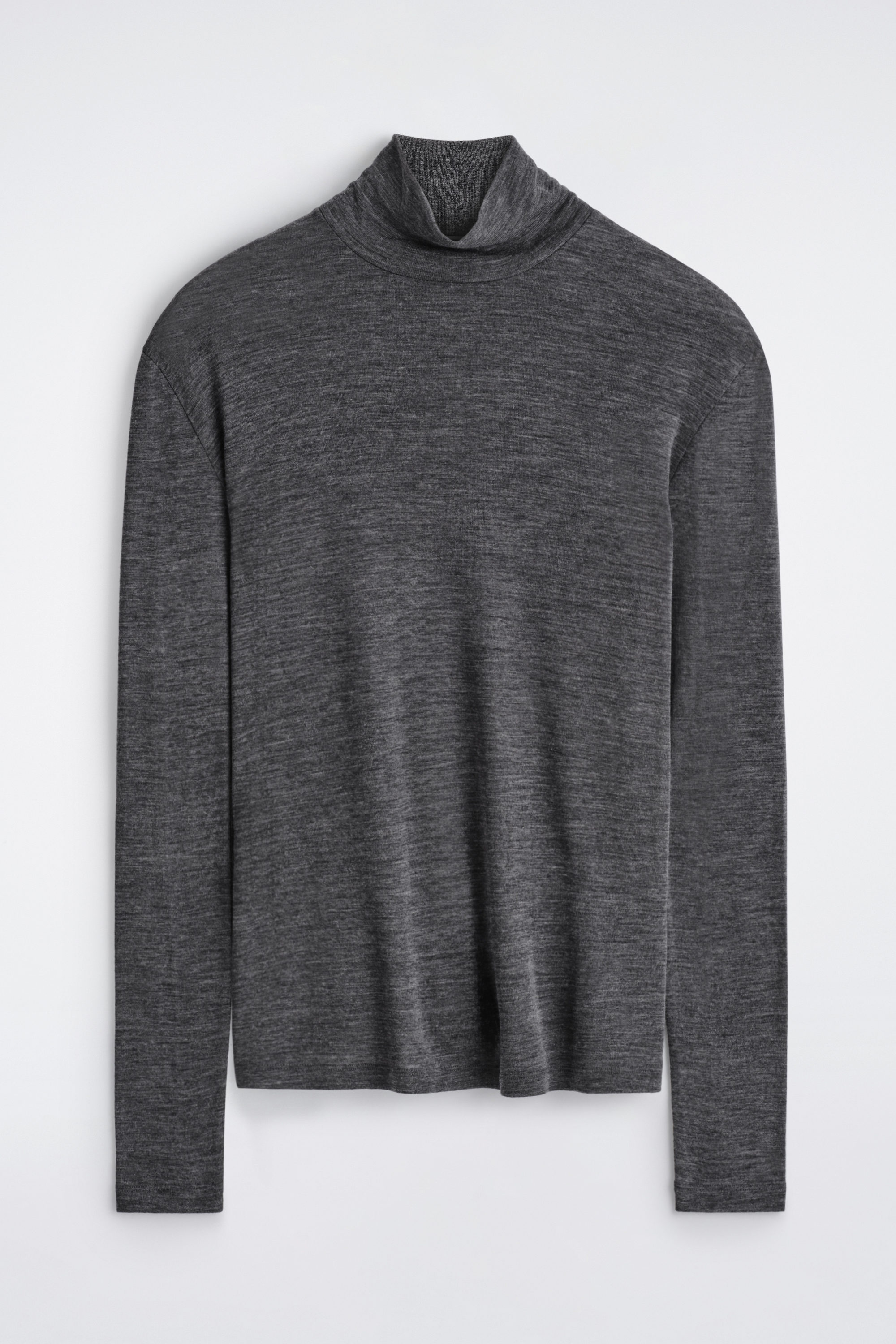 POCKET-DETAIL WOOL CREW-NECK SWEATER - KHAKI | COS