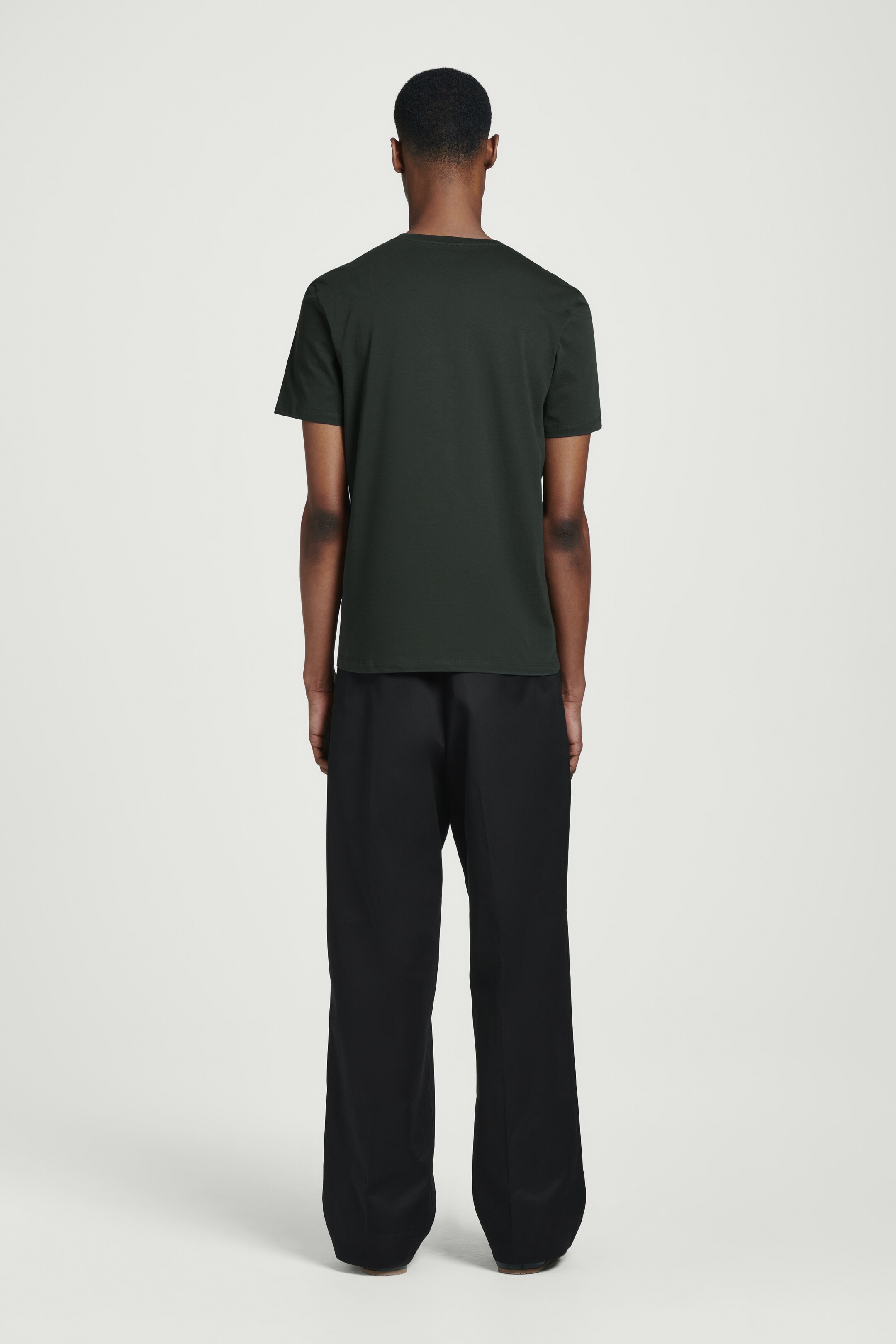 Ver imagem maior: T-SHIRT REGULAR EM ALGODÃO - verde escuro - HOMEM | H&M PT 5