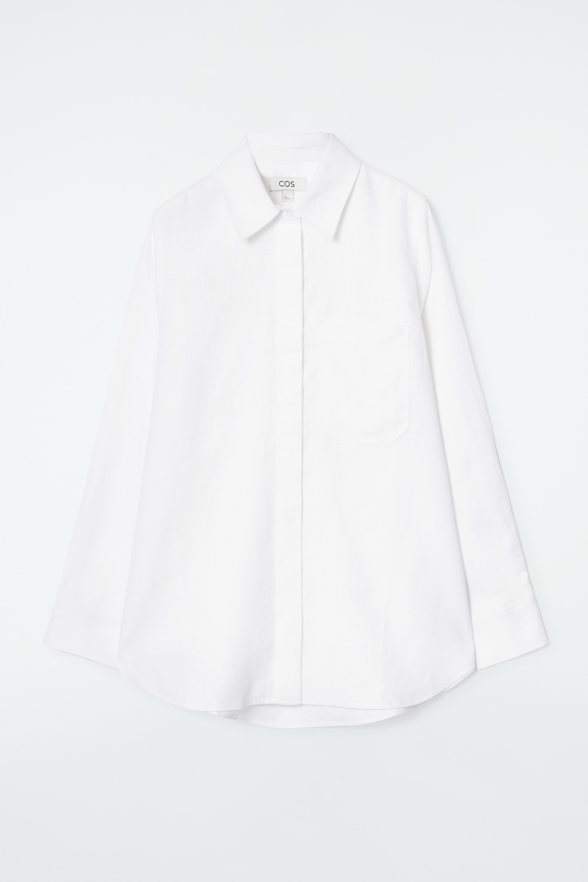 OVERSIZED LINEN SHIRT - WHITE/PALE GREEN/BUTTER YELLOW/NAVY