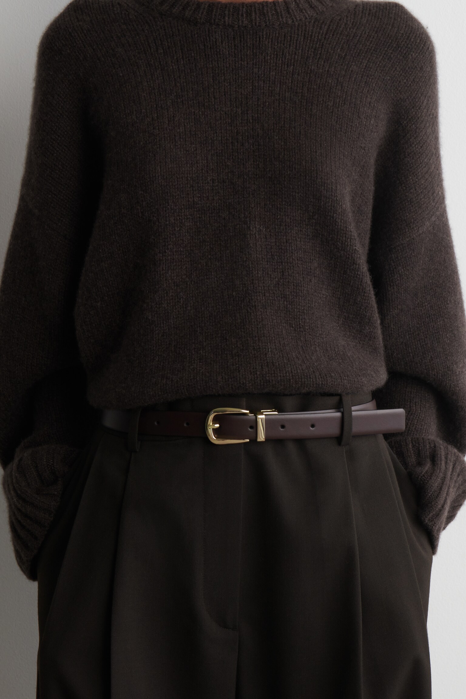 CEINTURE RÉVERSIBLE EN CUIR - BORDEAUX / NOIR/MARRON / BORDEAUX/NOIR / ÉCRU - 4